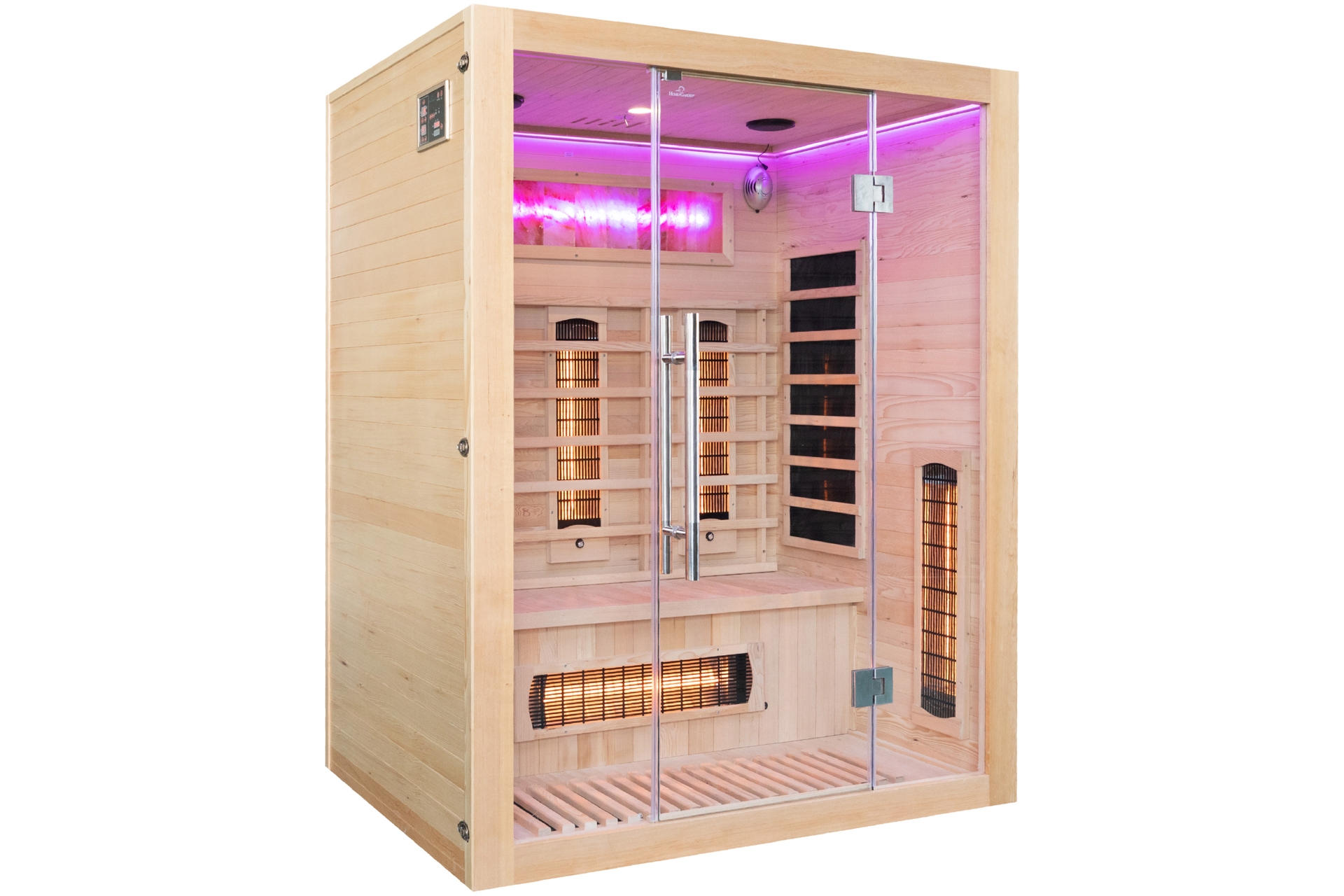 Sauna infrared Nordum Solea 3-osobowa naturalna - z panelami solnymi Sauna infrared Nordum Solea 3-osobowa naturalna