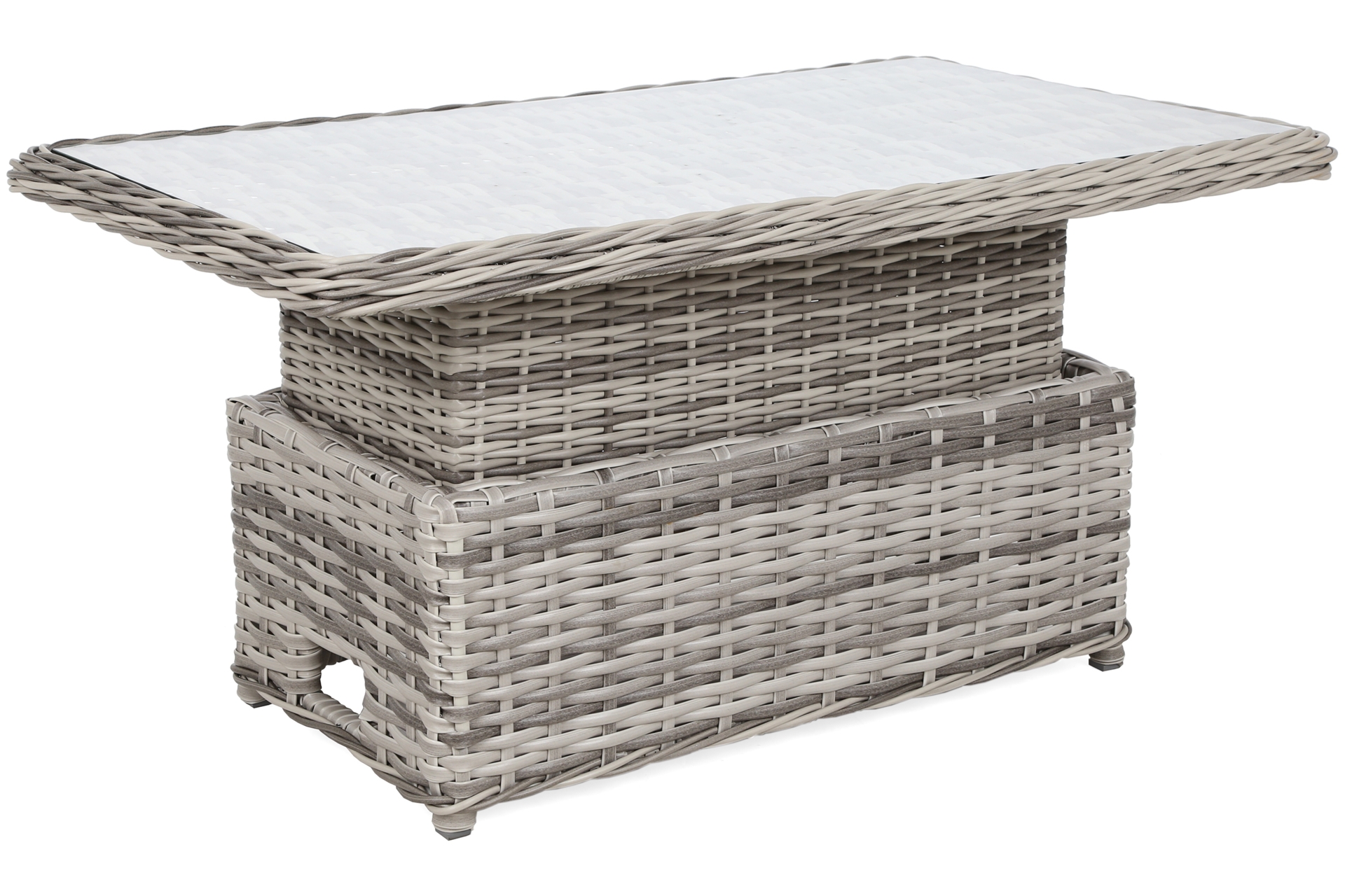 Narożny zestaw mebli ogrodowych Foggia Plus Light Grey / Grey Narożny zestaw mebli ogrodowych Foggia Plus Light Grey / Grey