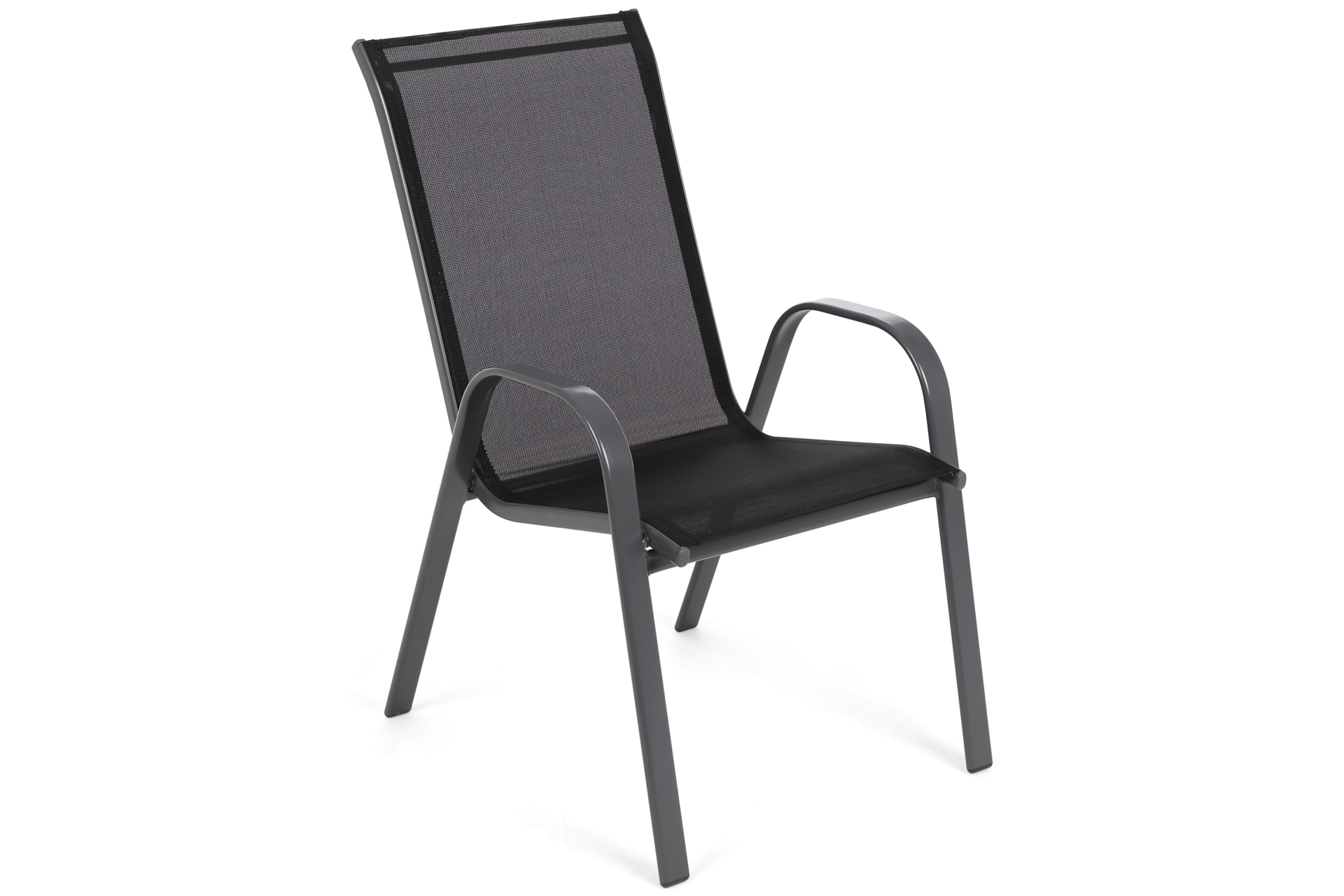 Krzesło metalowe ogrodowe Sevilla Grey / Black