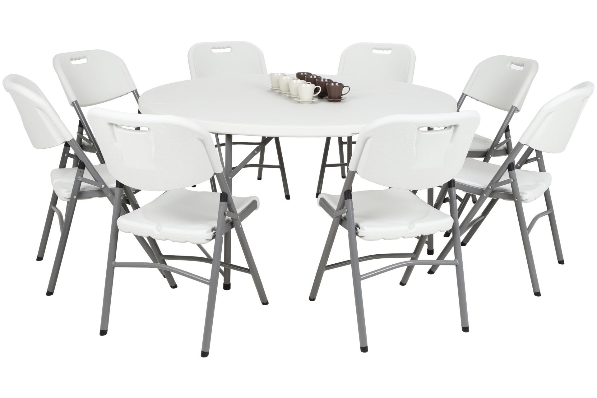 Zestaw mebli cateringowych Ø 150 cm 8+1