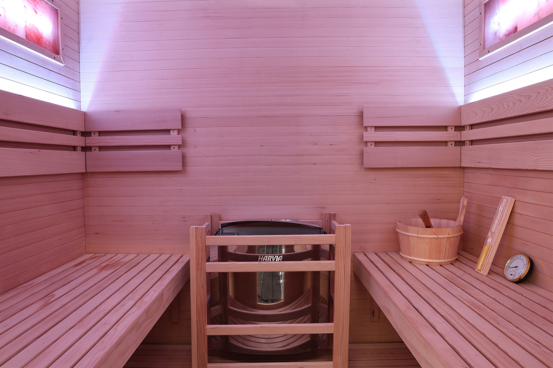 Sauna fińska narożna Nordum Pure One 5-osobowa naturalna