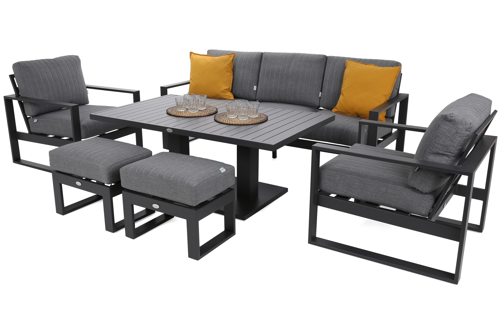 Meble ogrodowe aluminiowe Sorrento Grey / Grey Melange