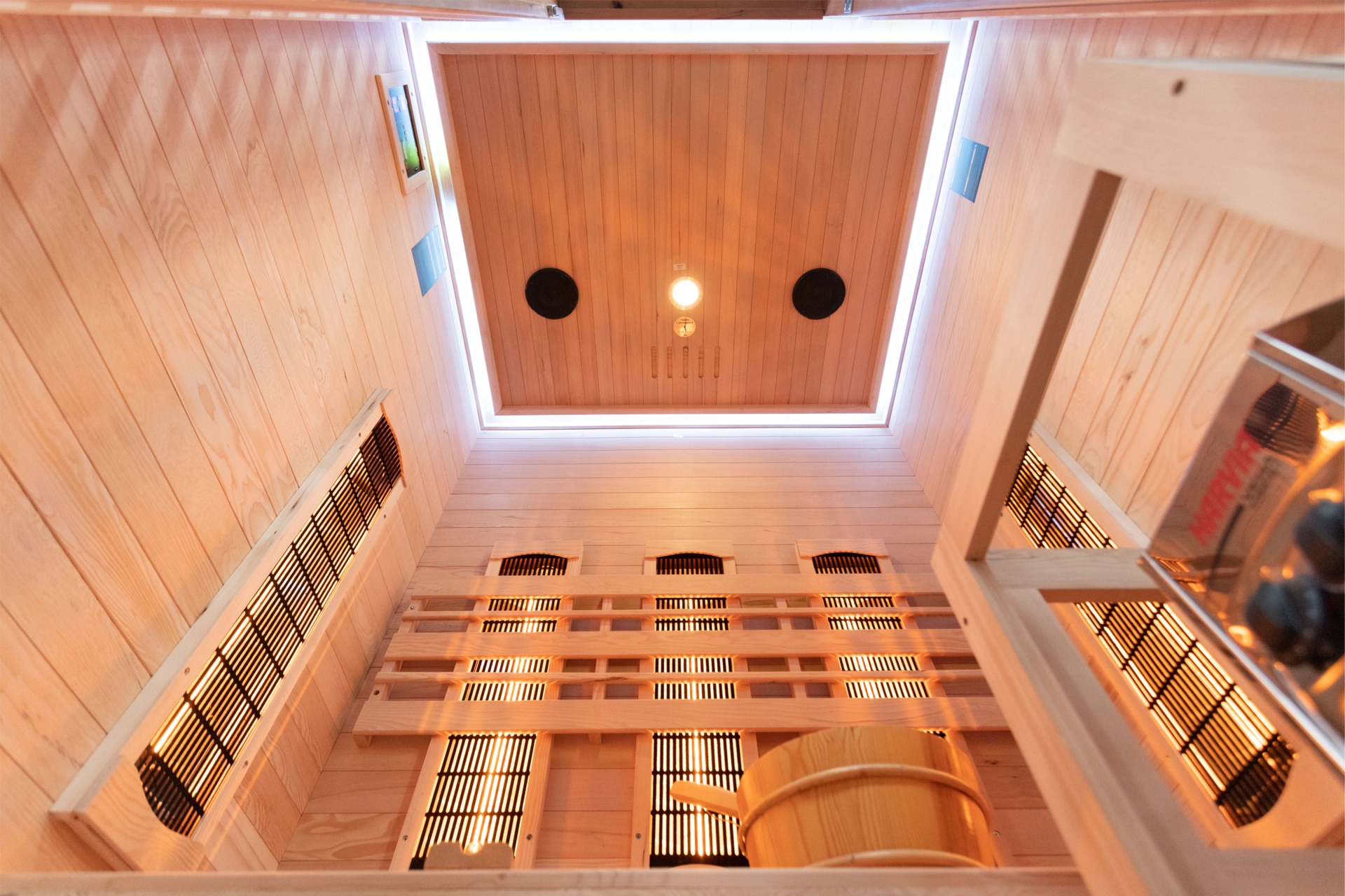 Sauna hybrydowa Nordum Combi 2-osobowa brązowa