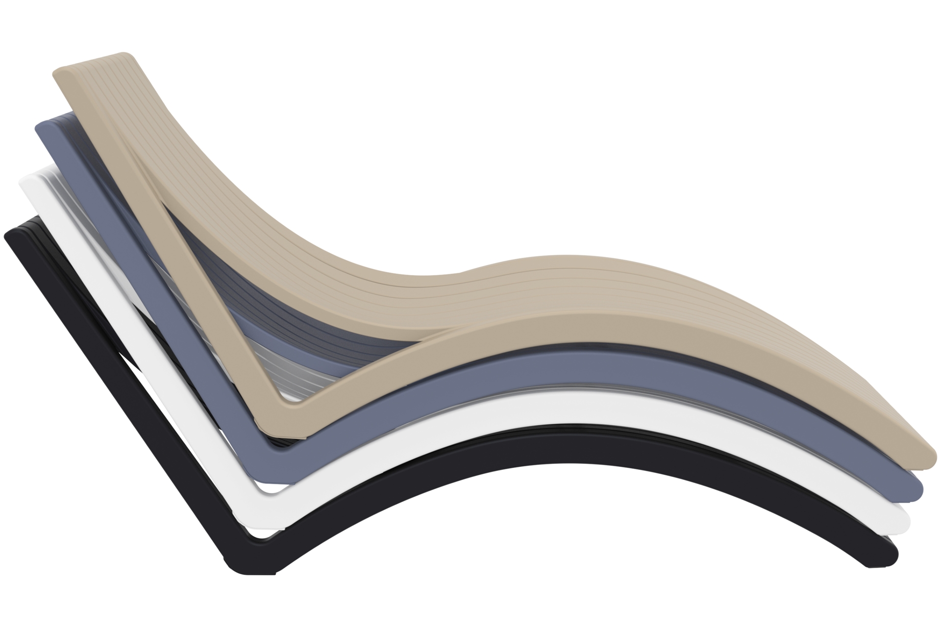 Leżak ogrodowy Siesta Slim White