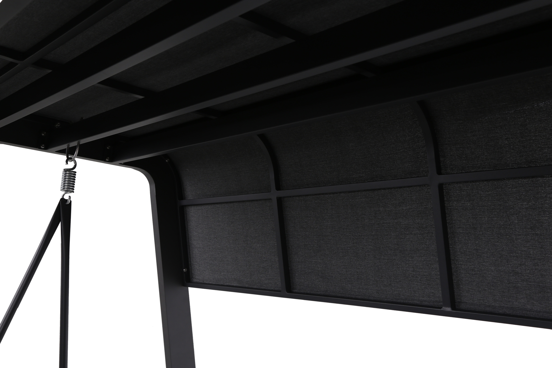 Huśtawka ogrodowa Mungia Dark Grey / Grey Melange z pokrowcem