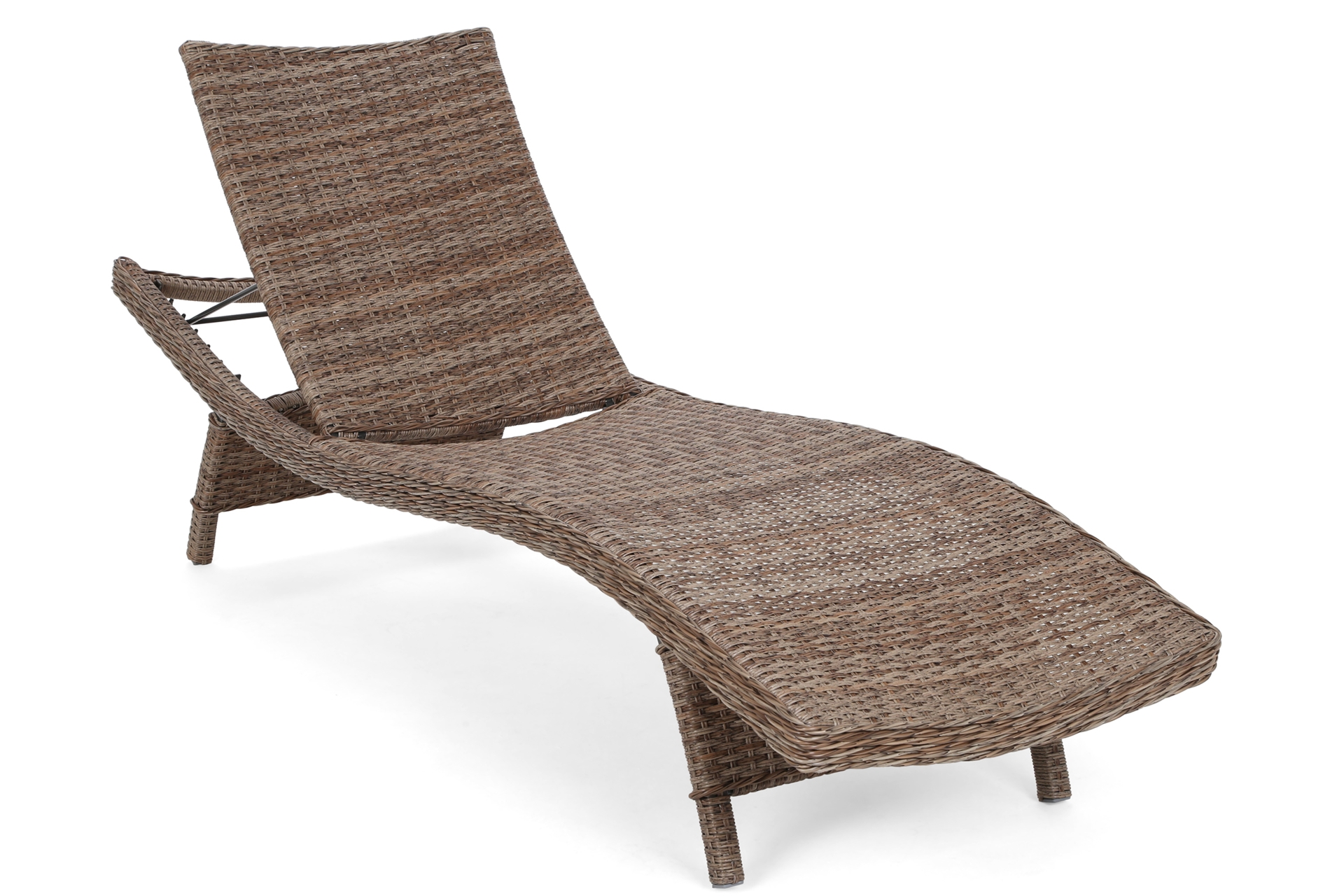 Zestaw leżaków ogrodowych z technorattanu Marbella Ginger / Brown Melange ze stolikiem