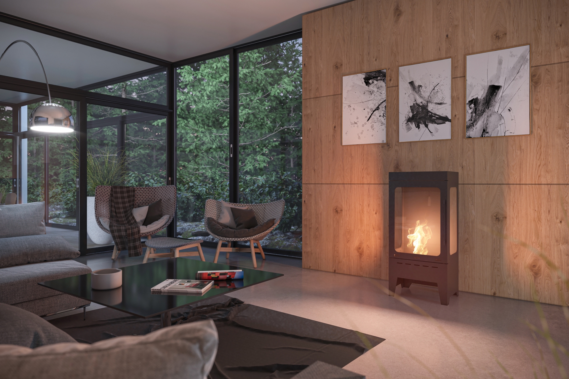 Biokominek Infire Incoza 3 czarny