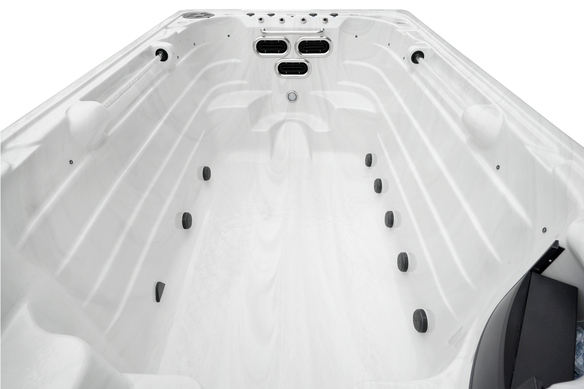 Basen ogrodowy z przeciwprądem i hydromasażem Hanscraft Valhalla 580 x 230 cm - całoroczny - 66 dyszy Basen ogrodowy z przeciwprądem i hydromasażem Hanscraft Valhalla 580 x 230 cm