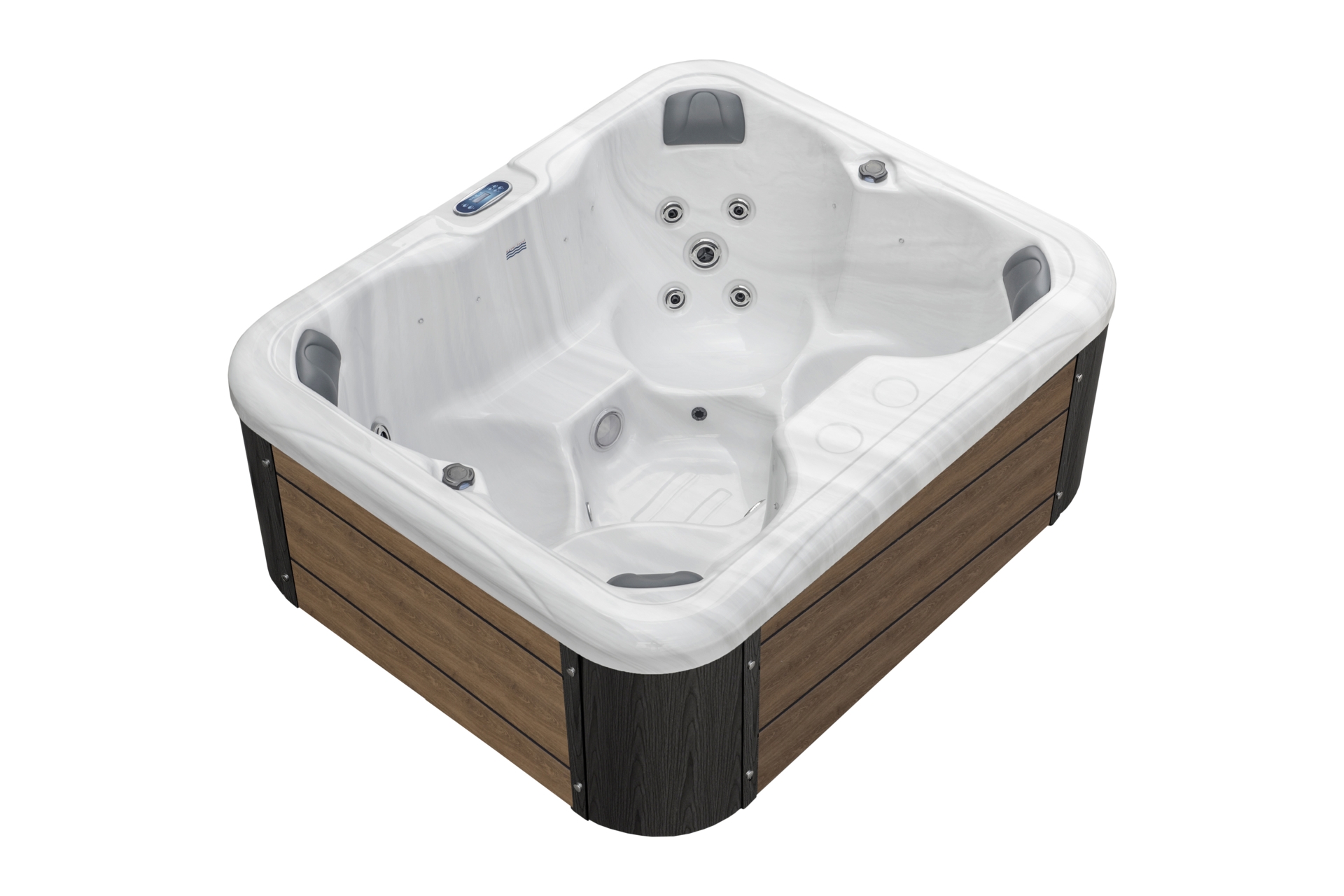 Wanna ogrodowa z hydromasażem Aquess Zenya 2001 Grey / Brown 4-osobowa