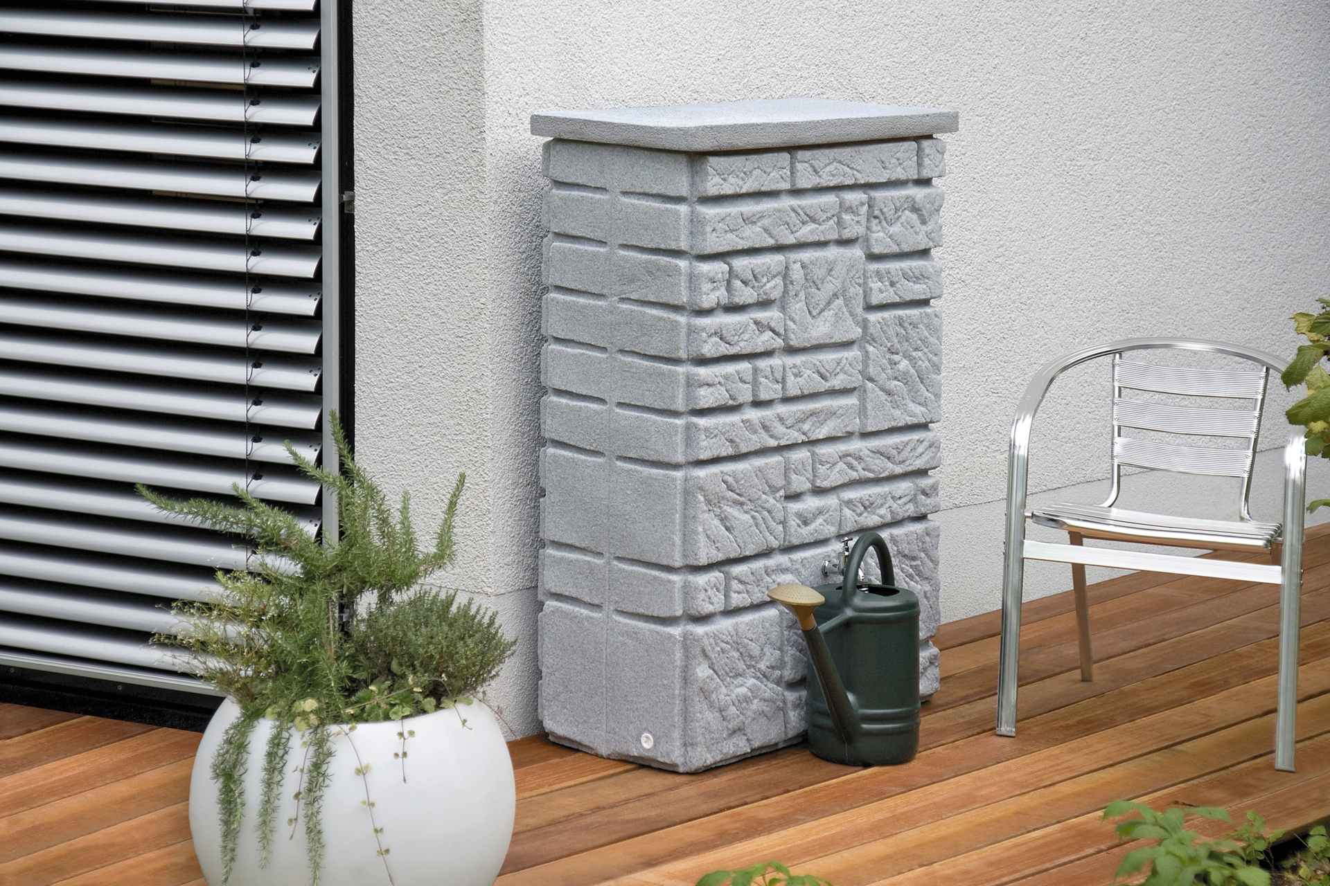 Zbiornik na deszczówkę MPI Maurano 300 l granitowy