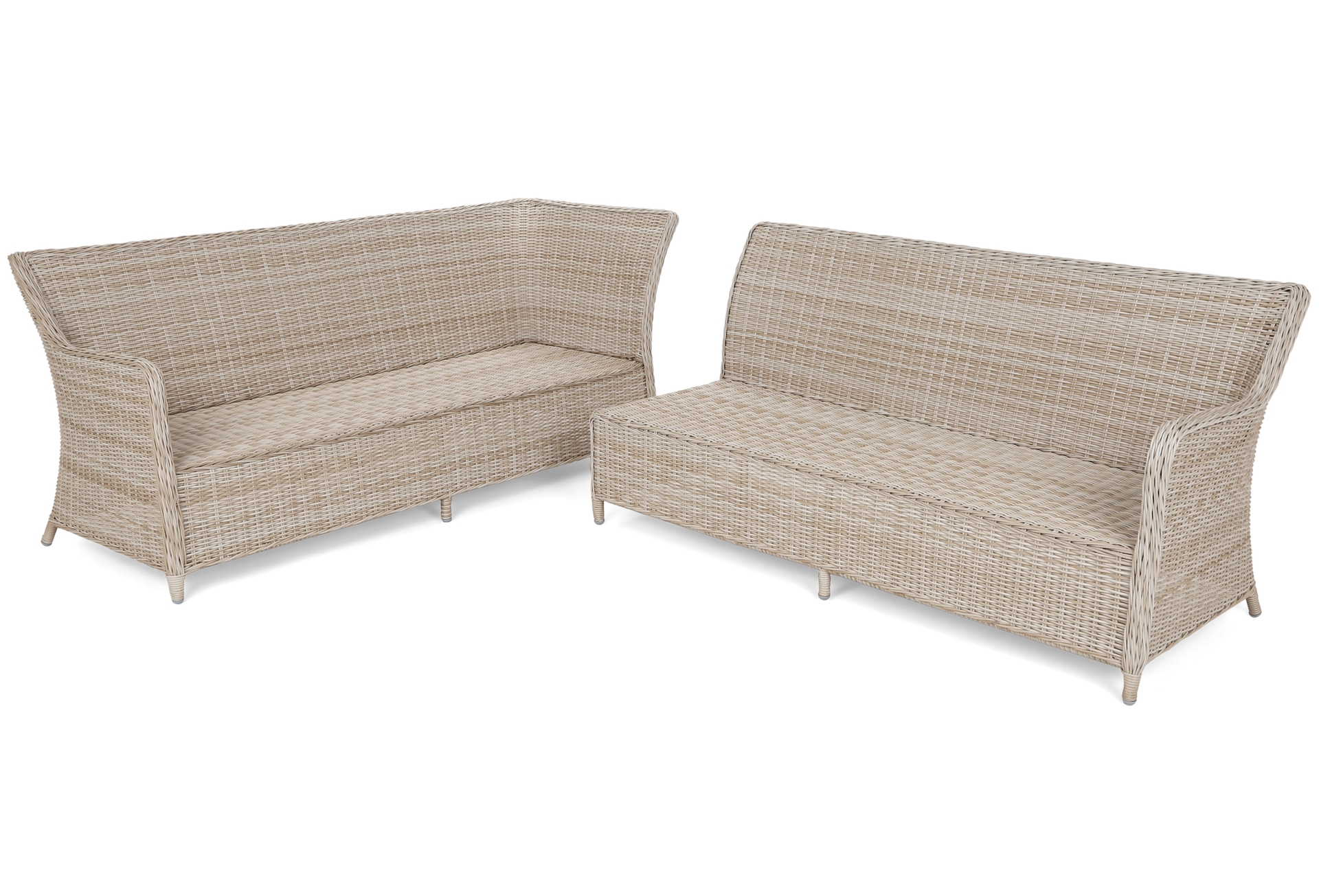 Narożnik ogrodowy technorattanowy California Beige / Beige Melange