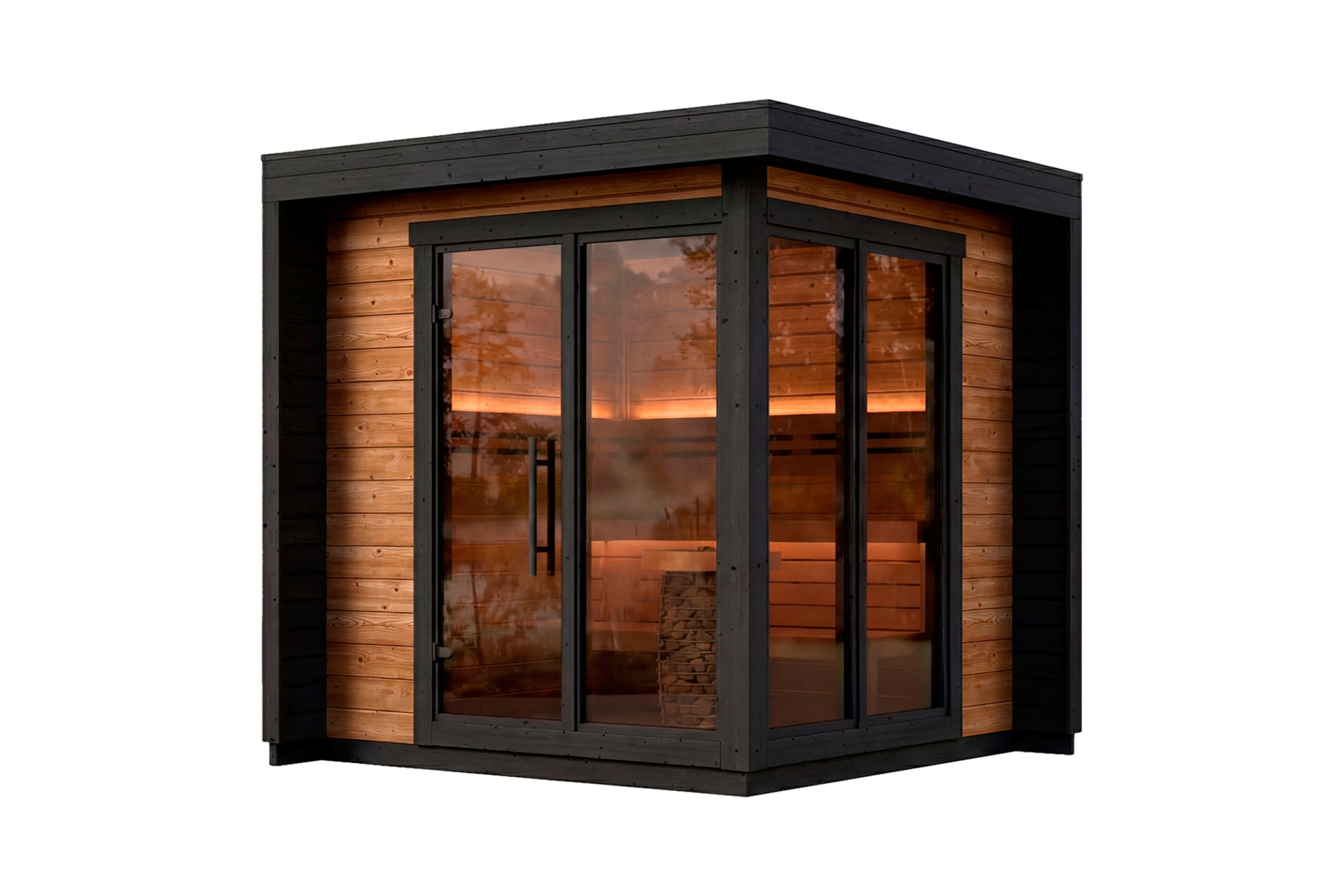 Sauna fińska zewnętrzna Leil® Saunas Patio S 4-osobowa