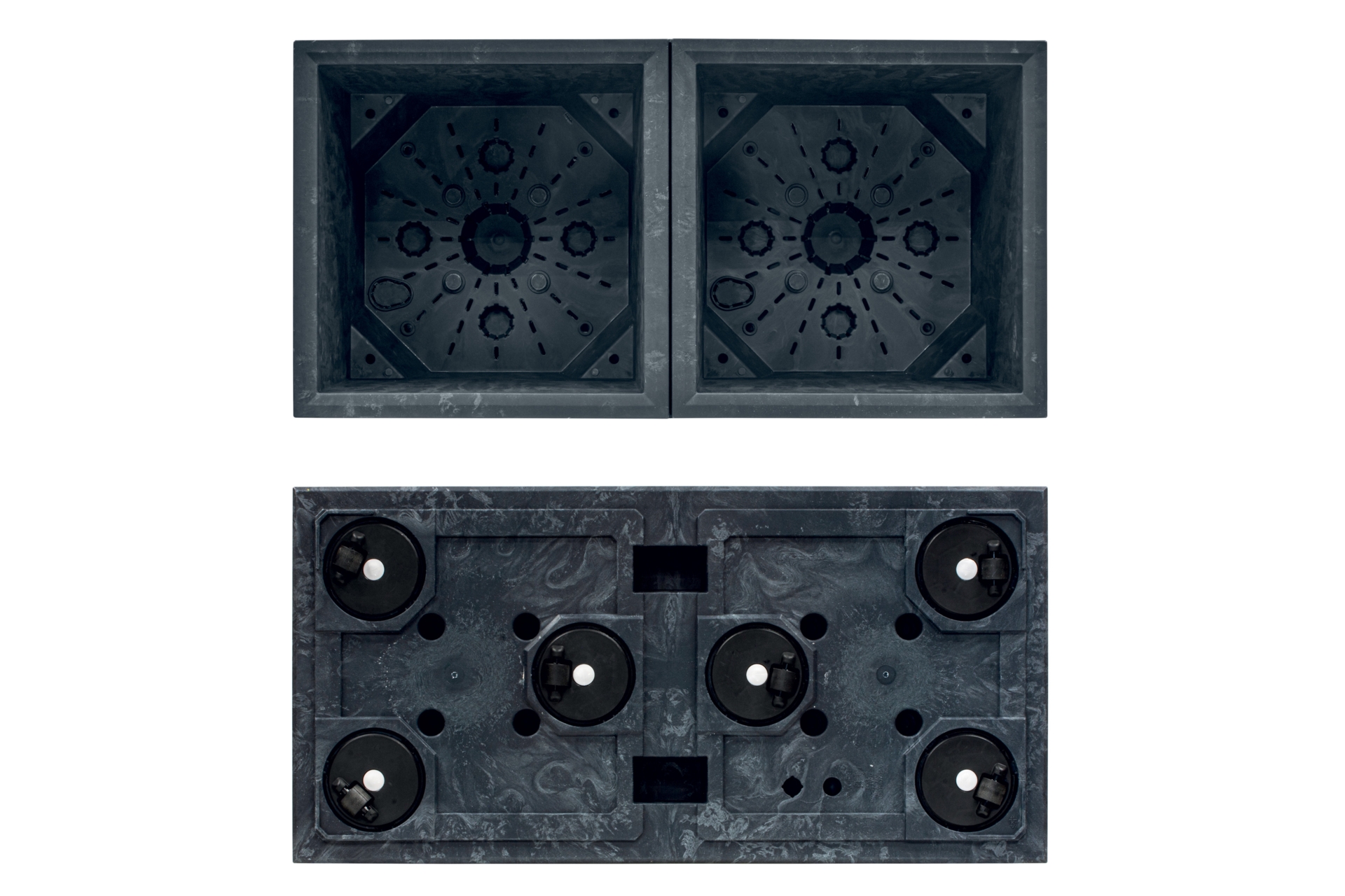 Donica ogrodowa Sierra Case Beton Effect Anthracite 63 l