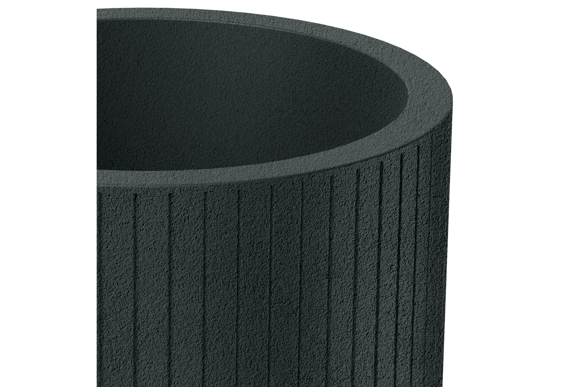 Donica ogrodowa Coro Round Charcoal 34 l