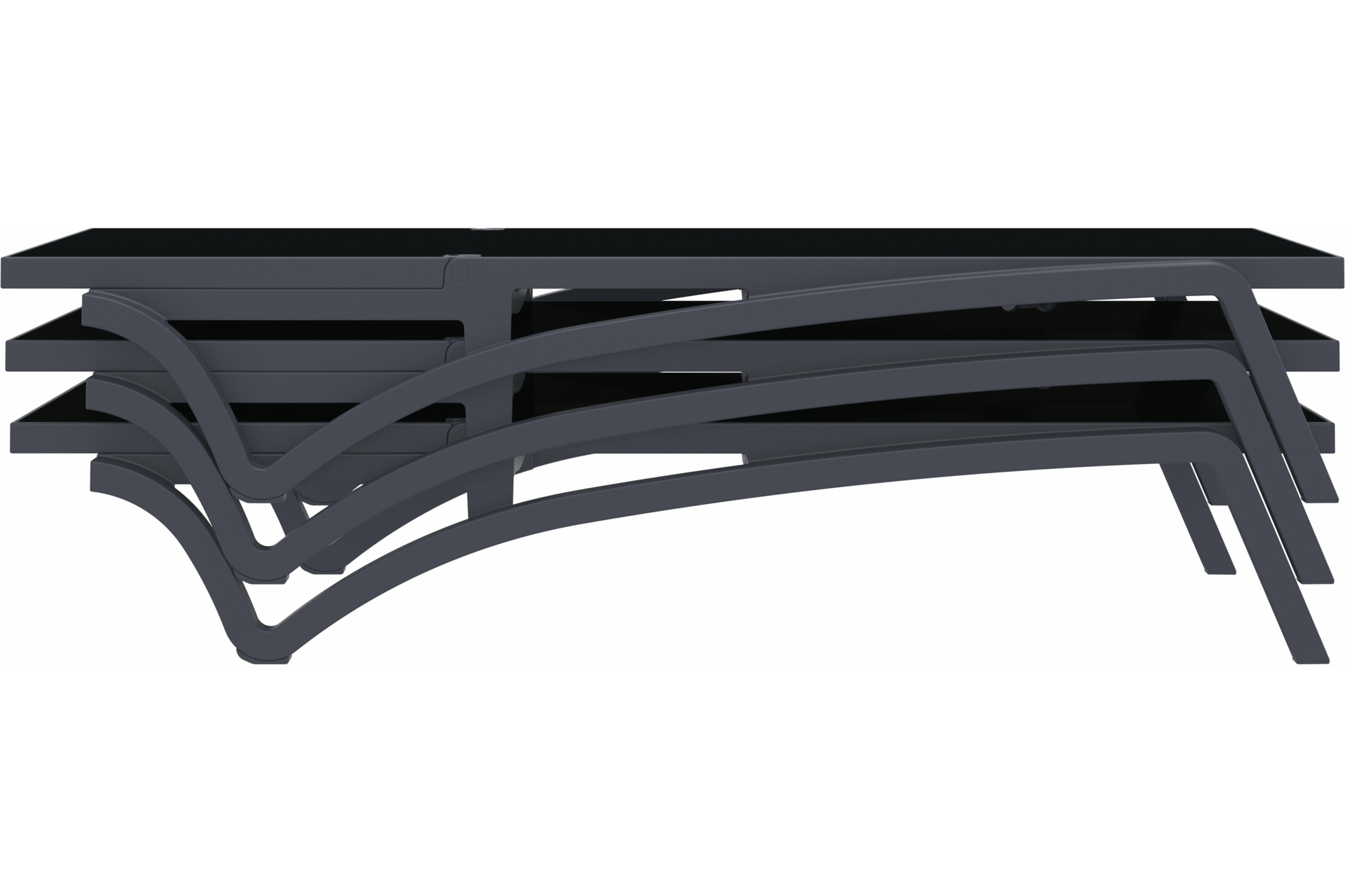 Leżak ogrodowy Siesta Pacific White / Blue