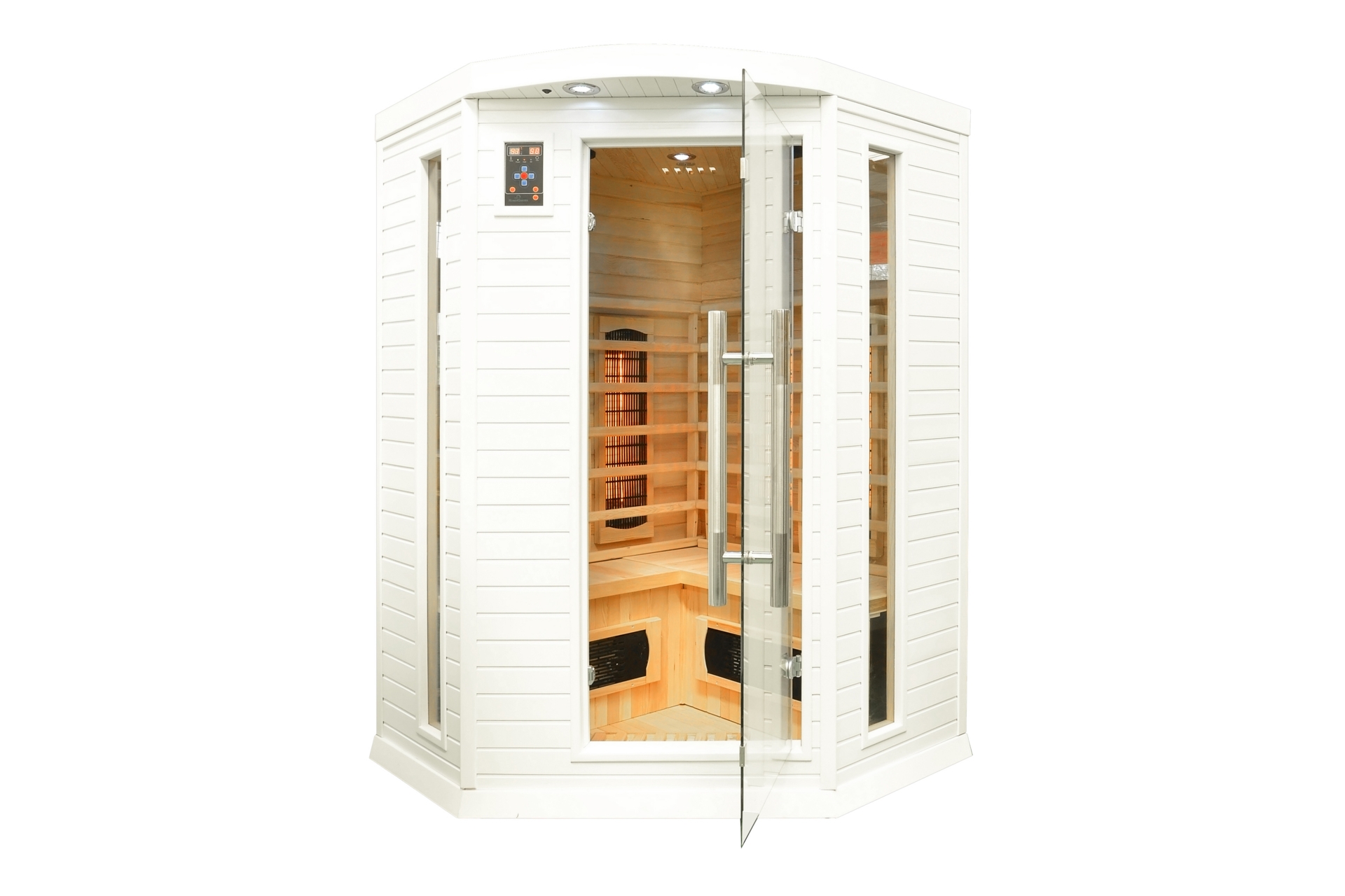 Sauna infrared narożna DH2C White z koloroterapią