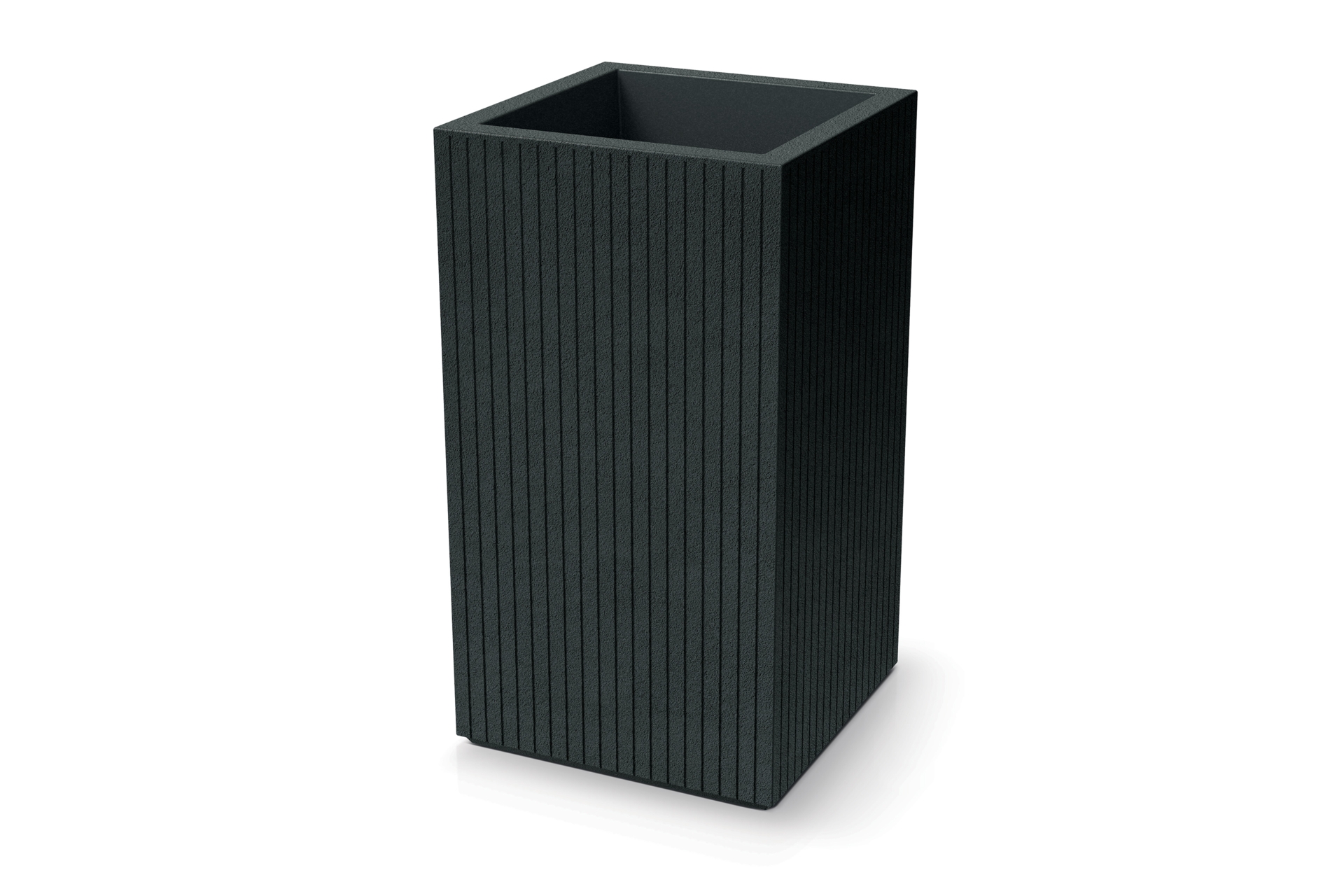 Donica ogrodowa Coro Square High Charcoal 27 l