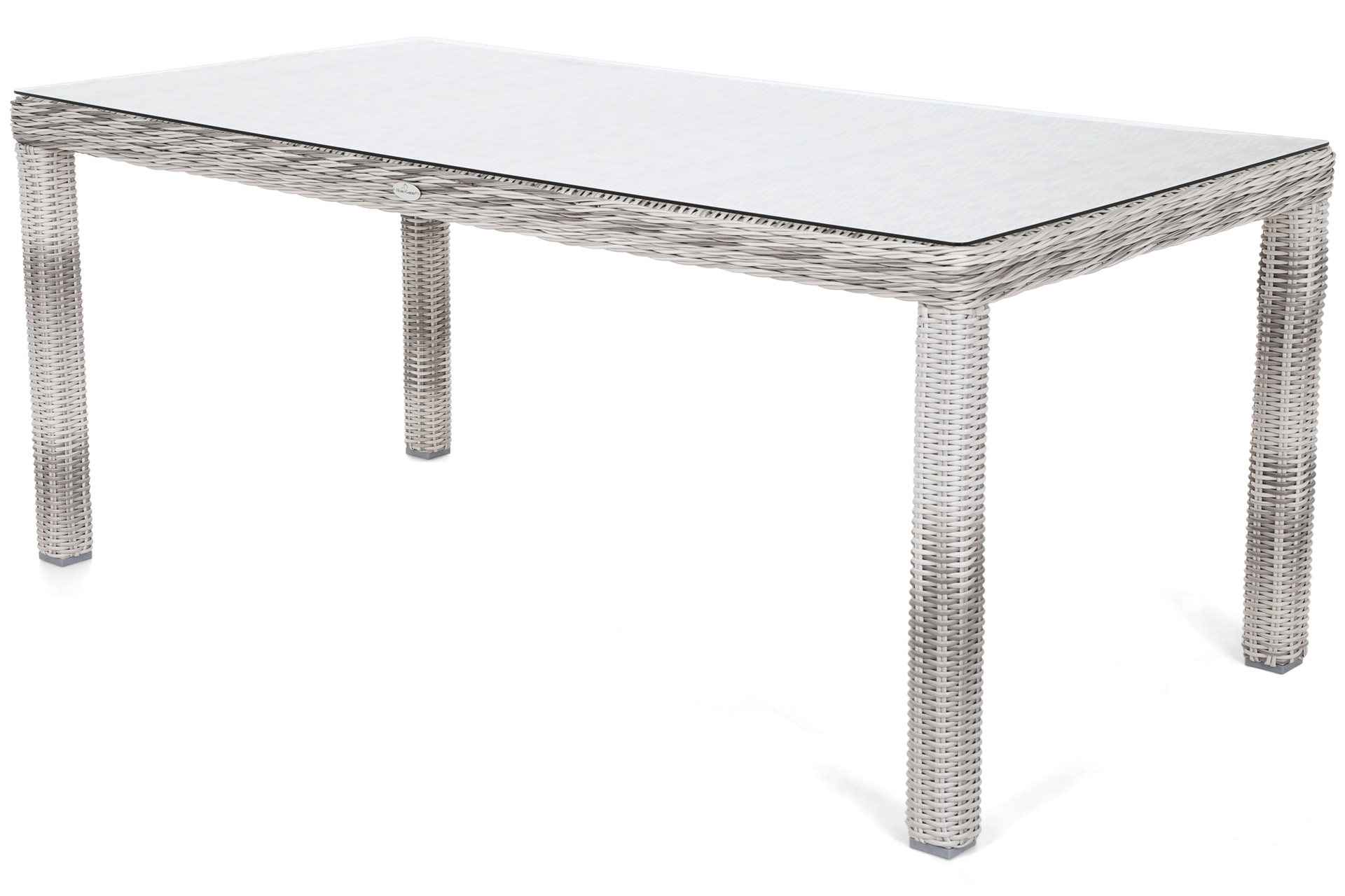 Meble ogrodowe technorattanowe Bristol 180 cm Light Grey / Grey Melange 6+1