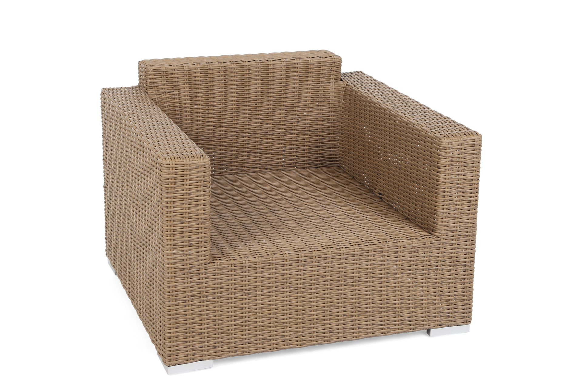 Meble ogrodowe technorattanowe Perugia Light Brown / Brown Melange - dla 8 osób Meble ogrodowe technorattanowe Perugia Light Brown / Brown Melange