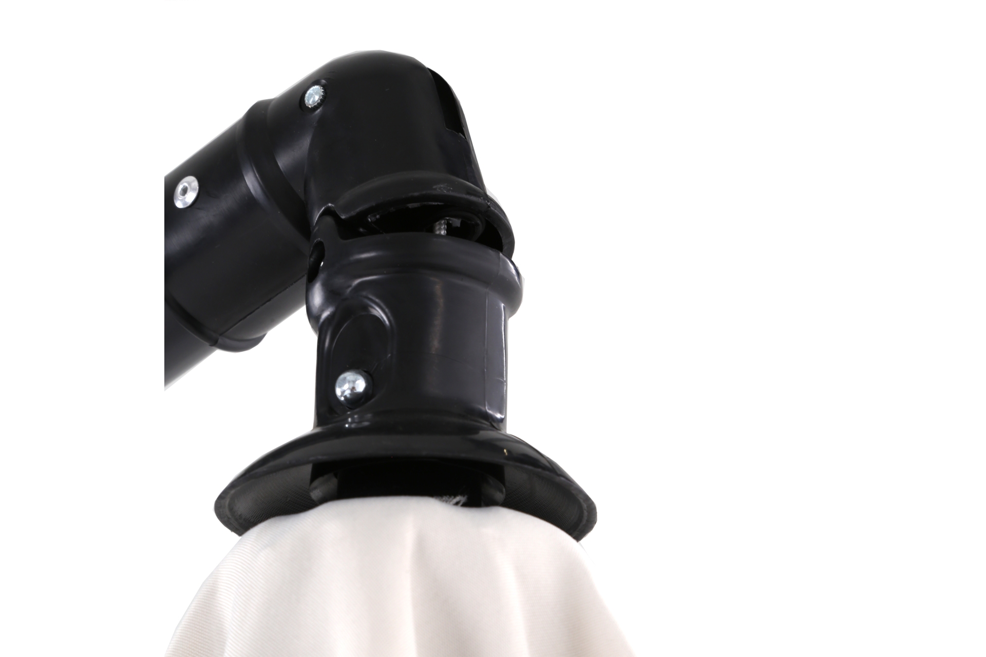 Parasol ogrodowy Malabo 300 cm Black / Ecru z podstawą