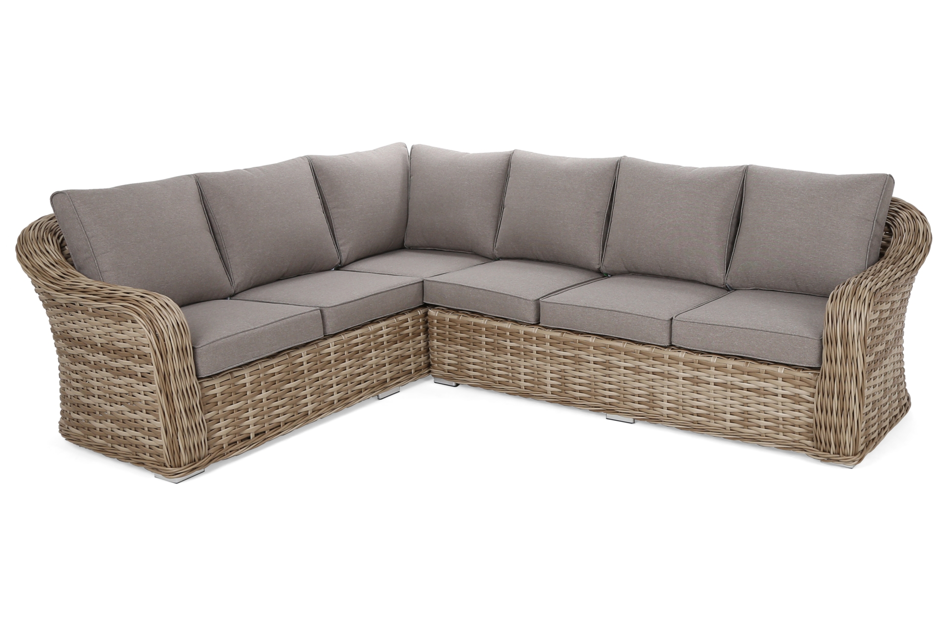 Narożny zestaw mebli ogrodowych Foggia Beige / Beige Melange