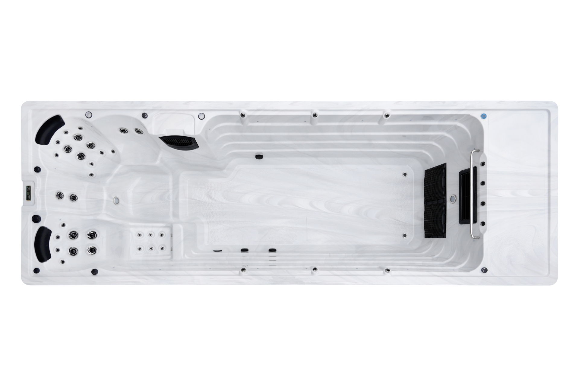 Basen ogrodowy z przeciwprądem i hydromasażem Hanscraft Freya 650 x 230 cm