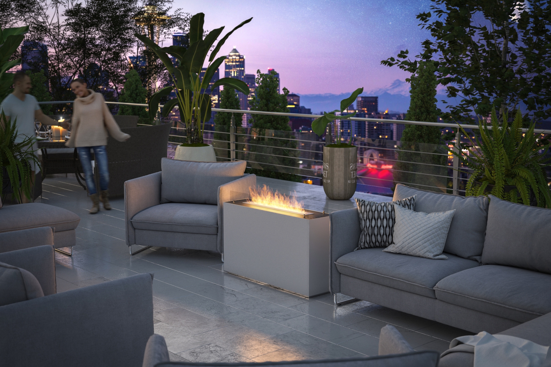 Biokominek wolnostojący Infire Incube czarny Biokominek Infire Incube czarny