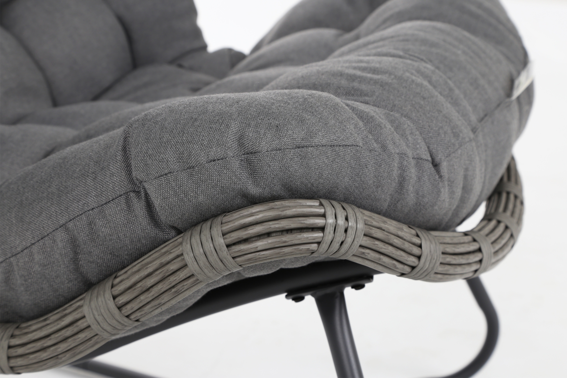 Meble technorattanowe Palermo szare - dla 4 osób Meble ogrodowe technorattanowe Palermo Grey / Grey