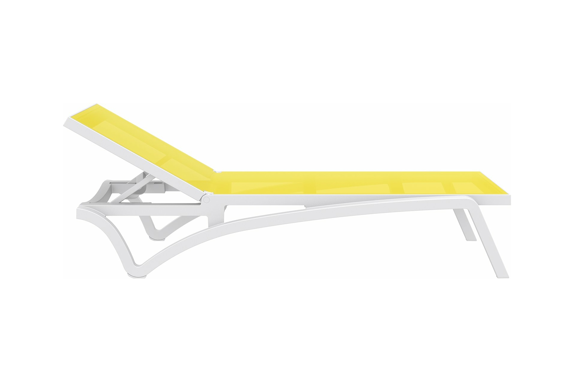 Leżak ogrodowy Siesta Pacific White / Yellow