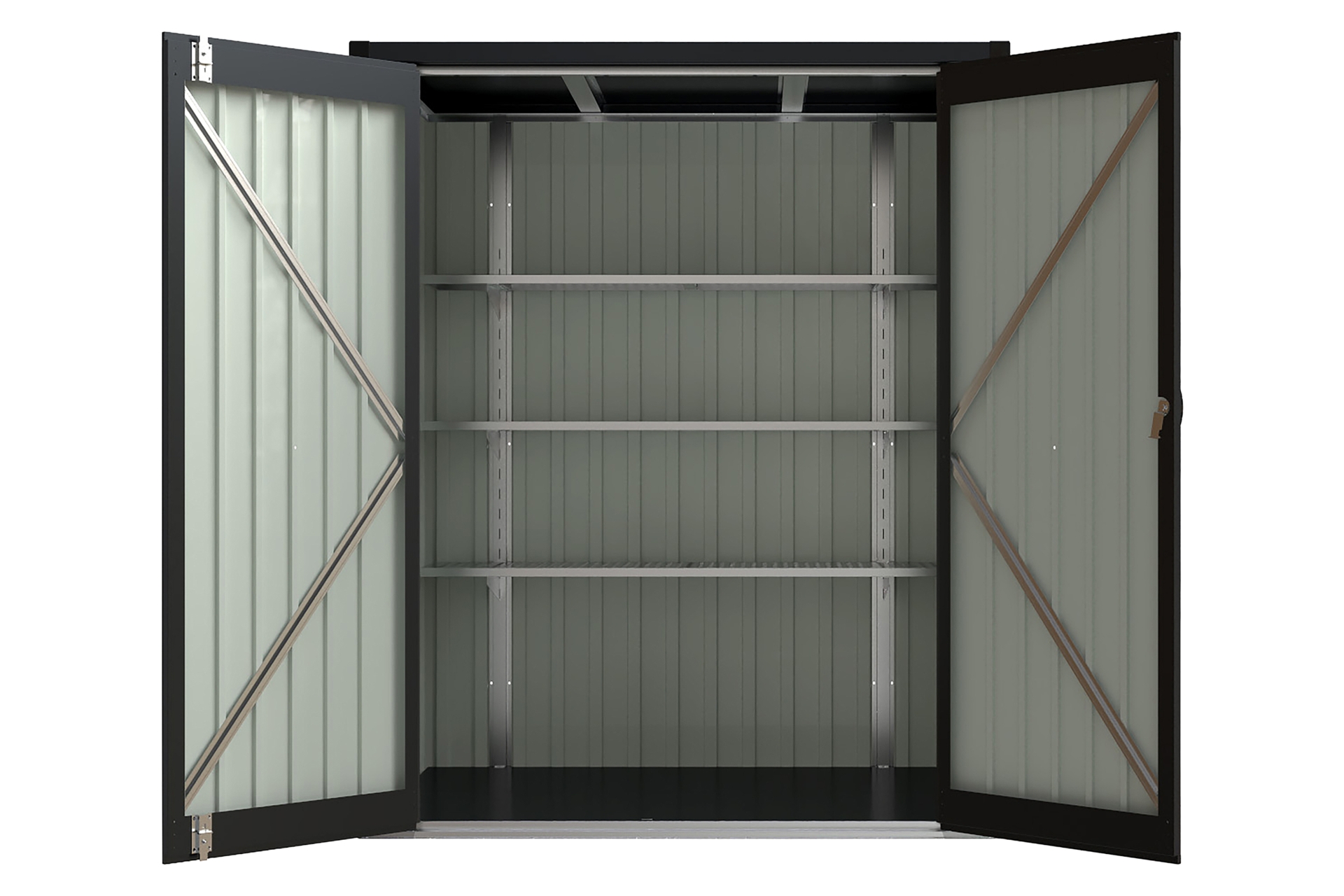 Szafa ogrodowa Uppsala 56 x 80 x 175 cm Grey