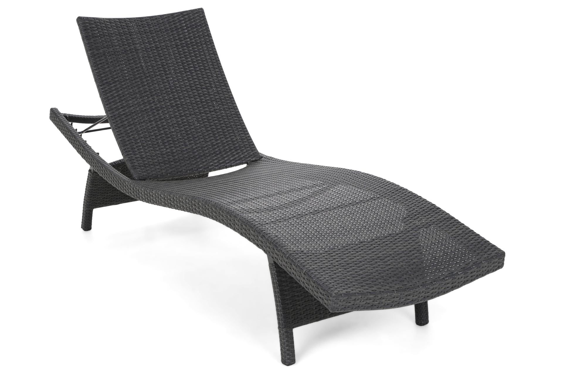 Leżak ogrodowy technorattanowy Marbella Grey / Grey Melange