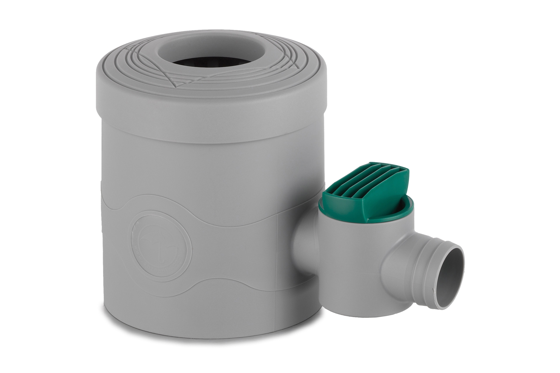 Zbieracz wody deszczowej z zaworem MPI szary