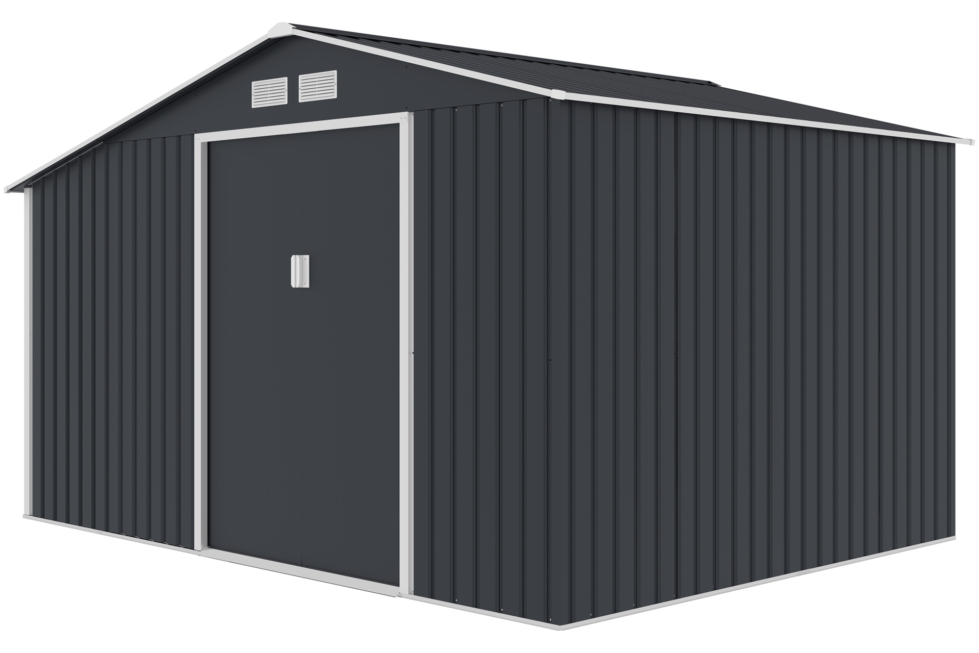 Domek narzędziowy Stockholm 342 x 255 cm Grey z drewutnią