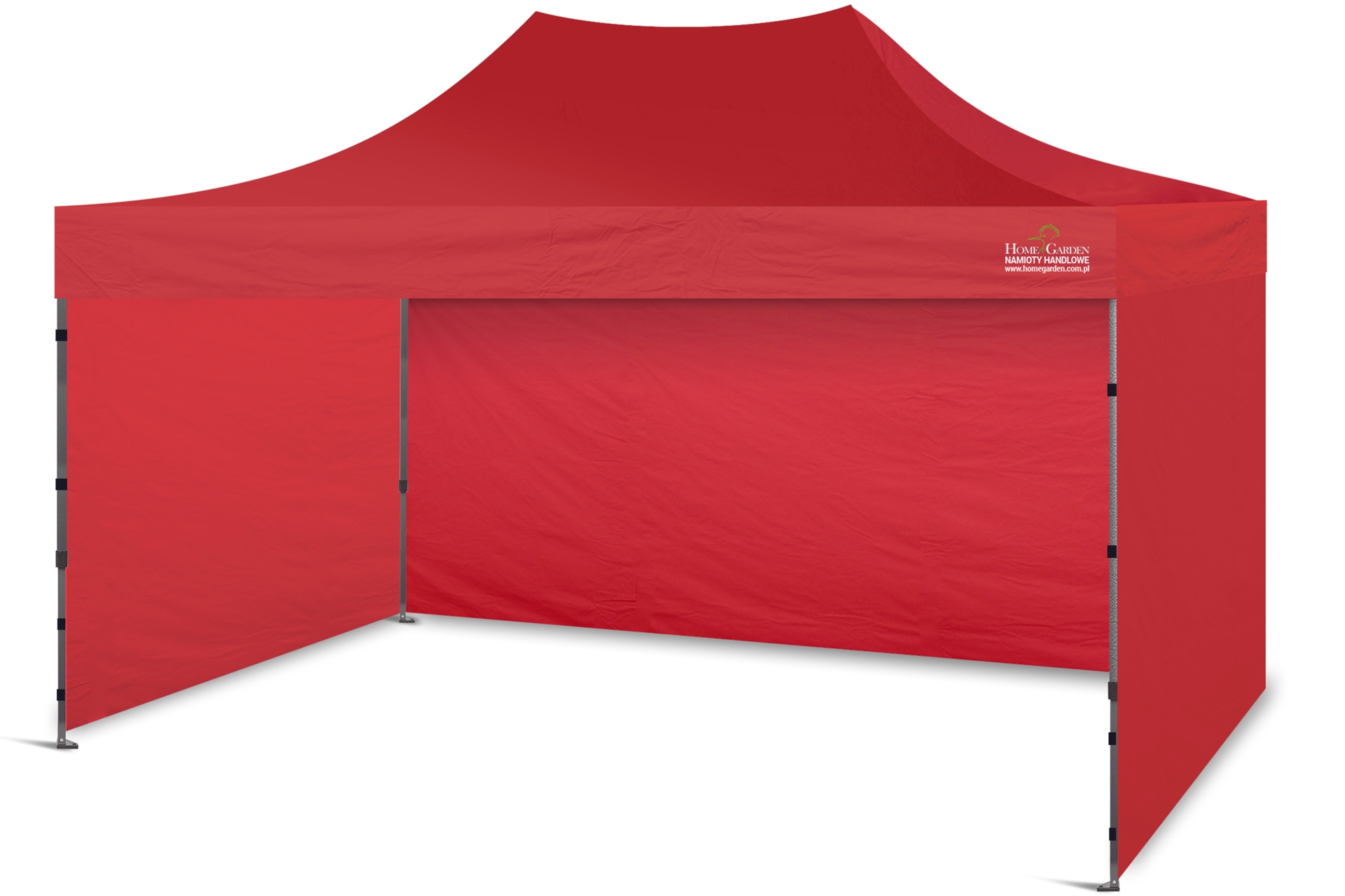 Namiot handlowy 450 x 300 cm czerwony