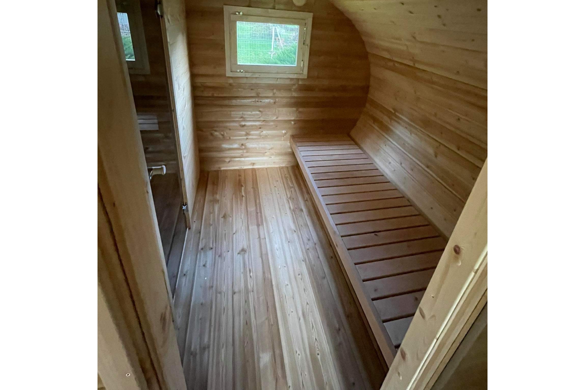 Sauna fińska zewnętrzna Hobbit Large CLT 500 x 400 cm