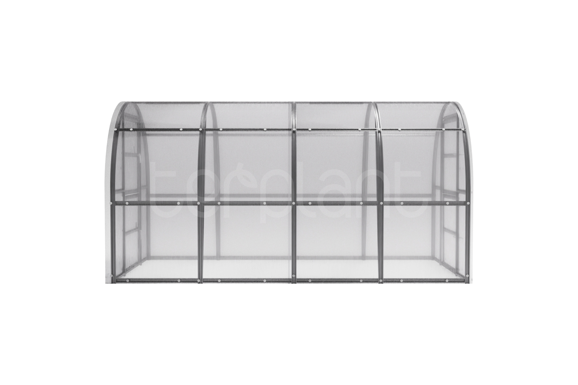 Szklarnia z poliwęglanu 2x4 m Terplant Comfort, poliwęglan 4 mm Szklarnia ogrodowa z poliwęglanu Terplant Comfort 2x4 m