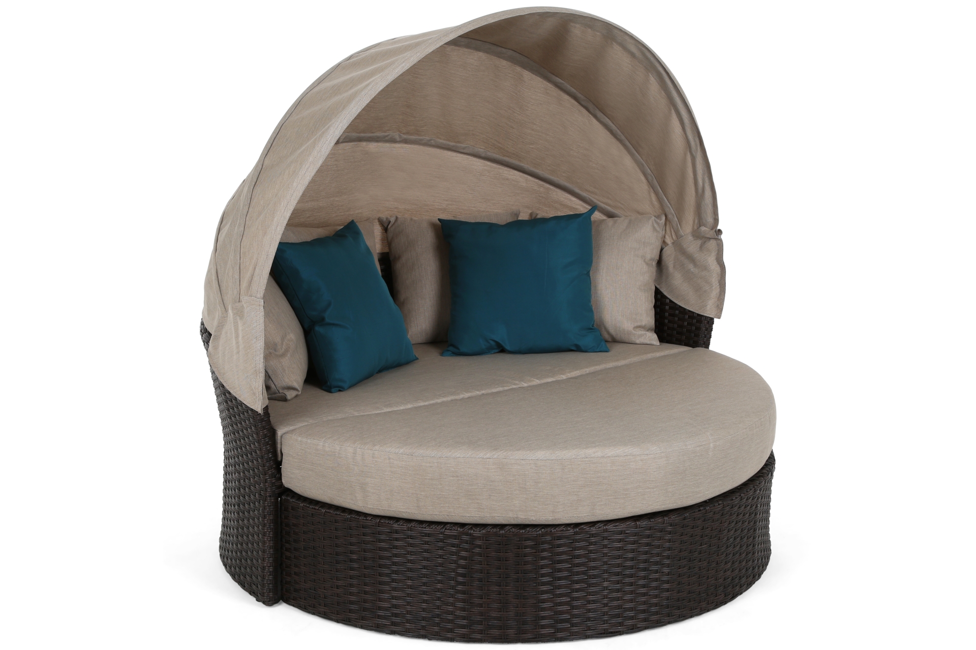 Sofa ogrodowa z baldachimem Sydney Brown Mat / Brown Melange