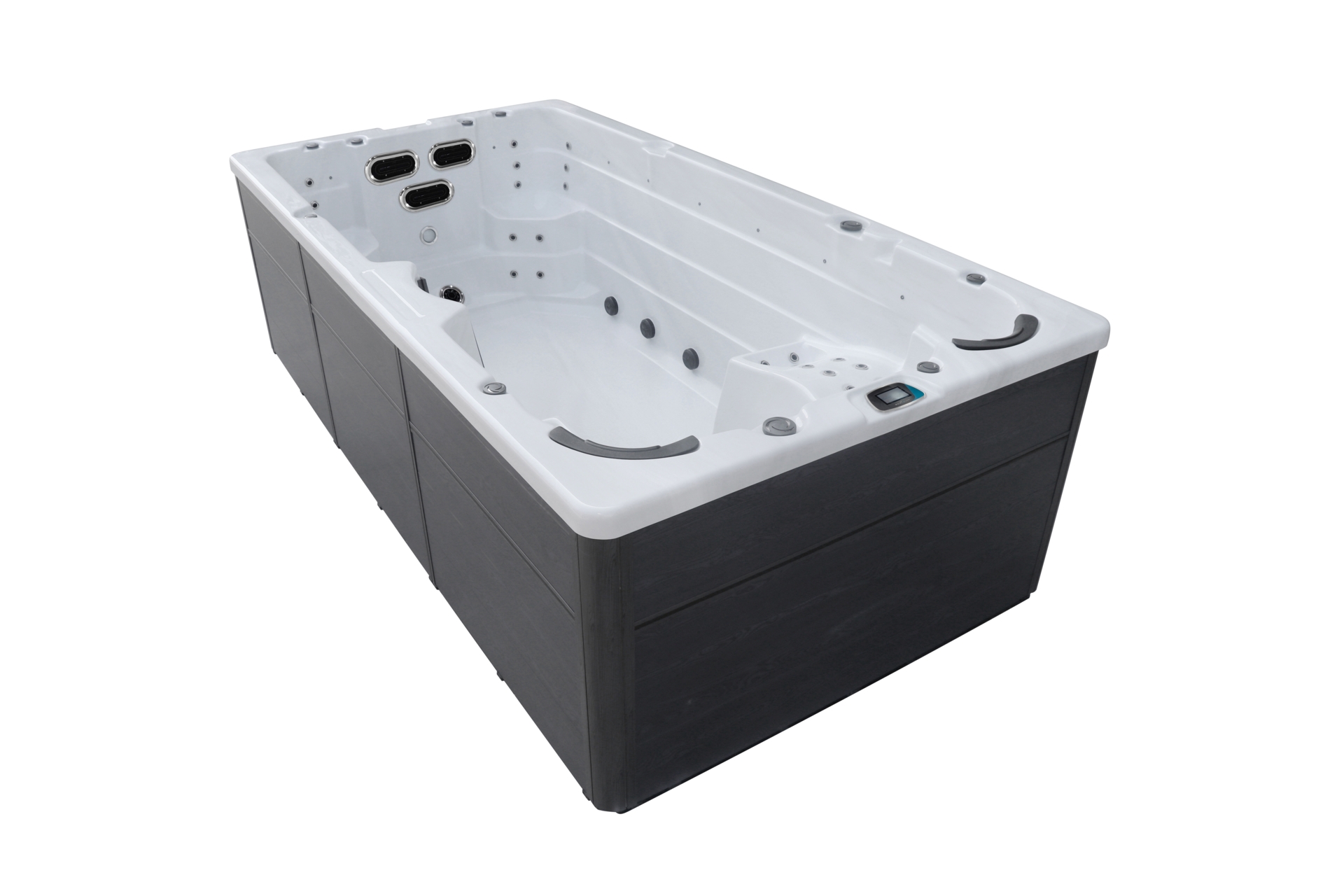 Basen ogrodowy z przeciwprądem i hydromasażem Hanscraft Odin 450 x 228 cm - całoroczny - 63 dysze Basen ogrodowy z przeciwprądem i hydromasażem Hanscraft Odin 450 x 228 cm