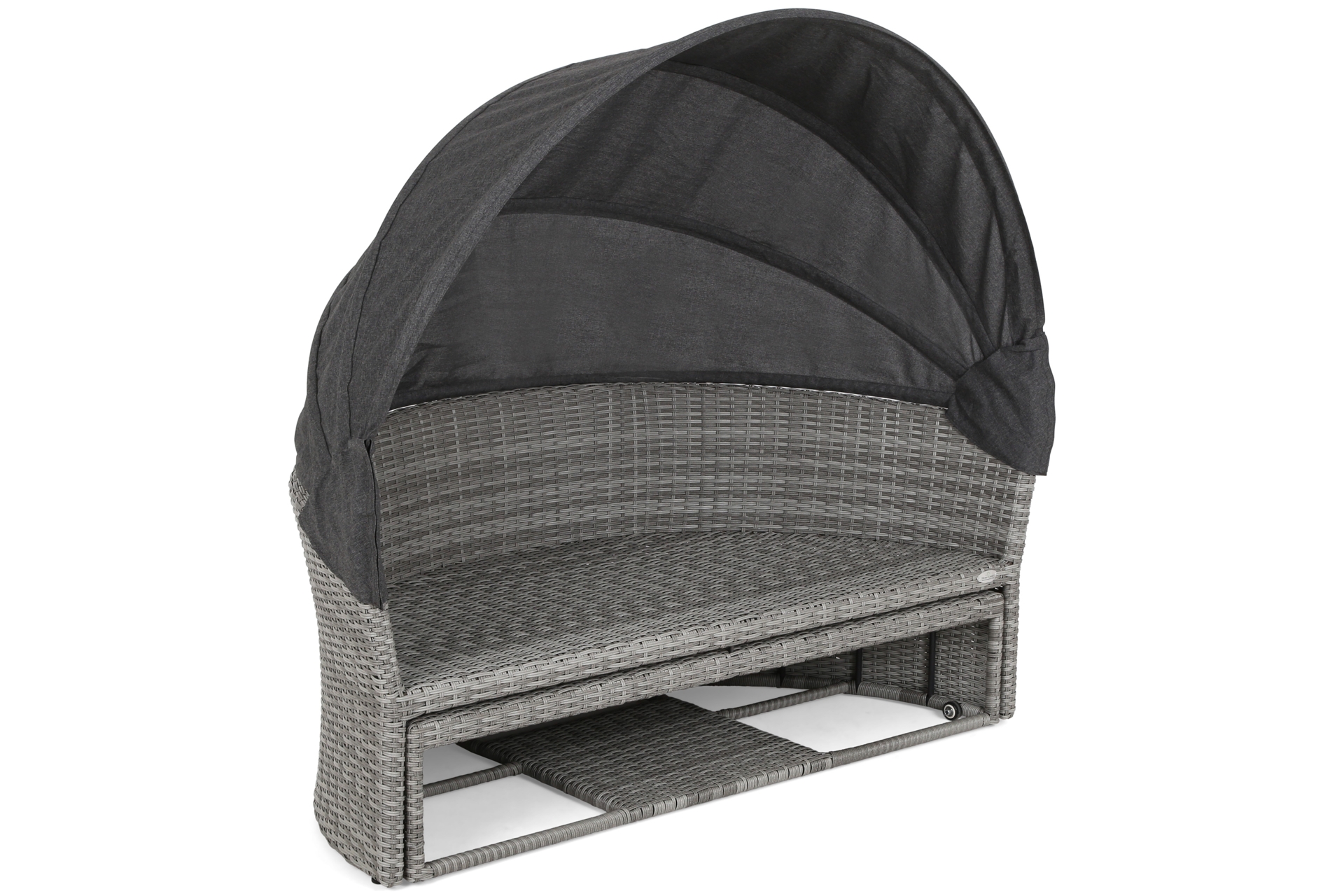 Sofa ogrodowa z baldachimem Sydney Light Grey / Grey Melange