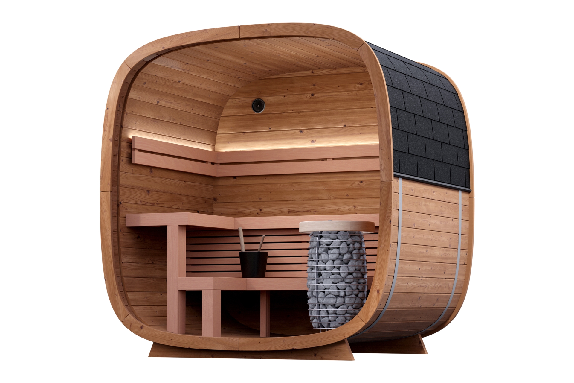 Sauna fińska zewnętrzna Leil® Saunas Dice Pocket 4-osobowa