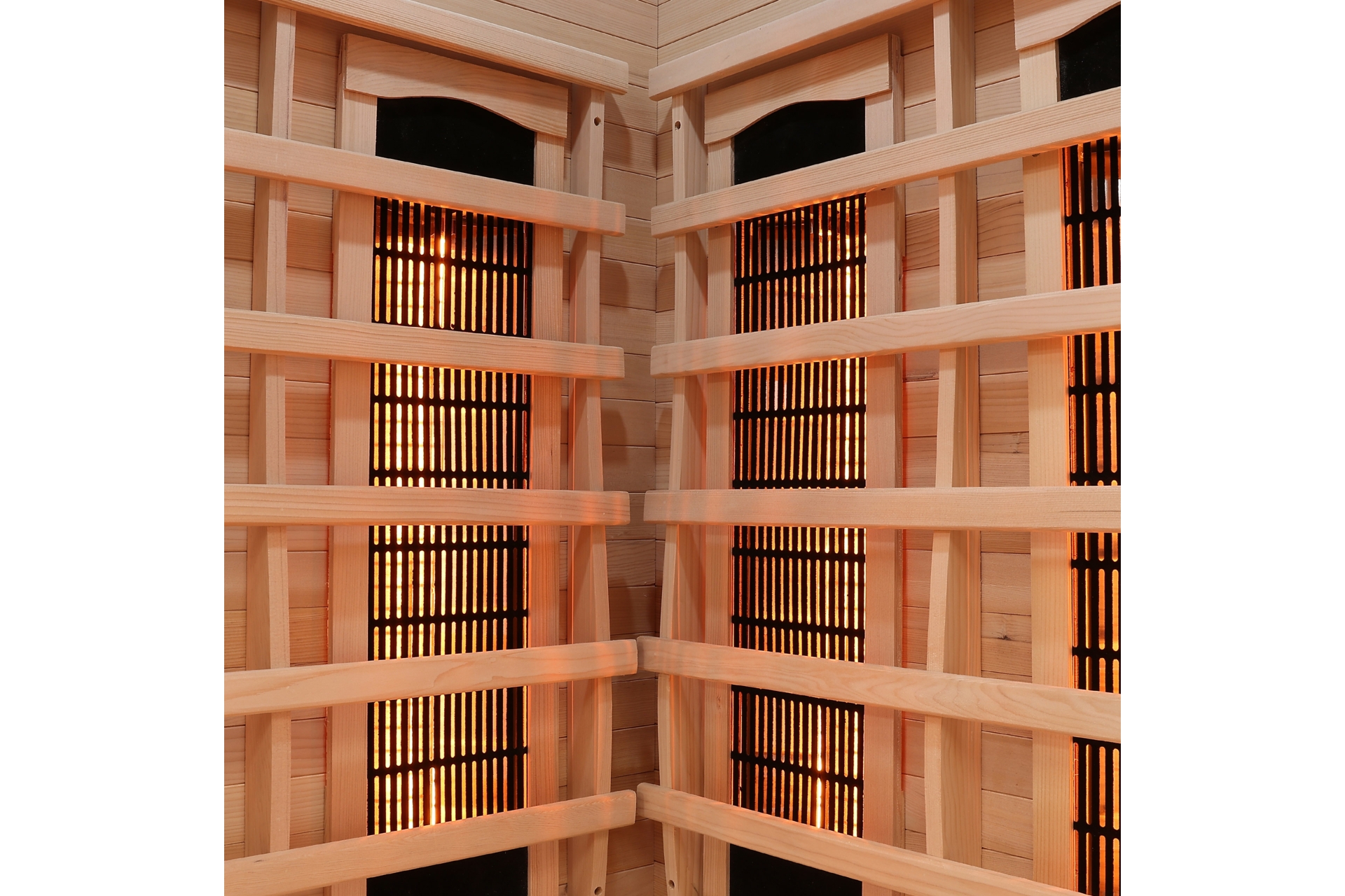 Sauna infrared narożna Nordum Basic D 2-osobowa naturalna