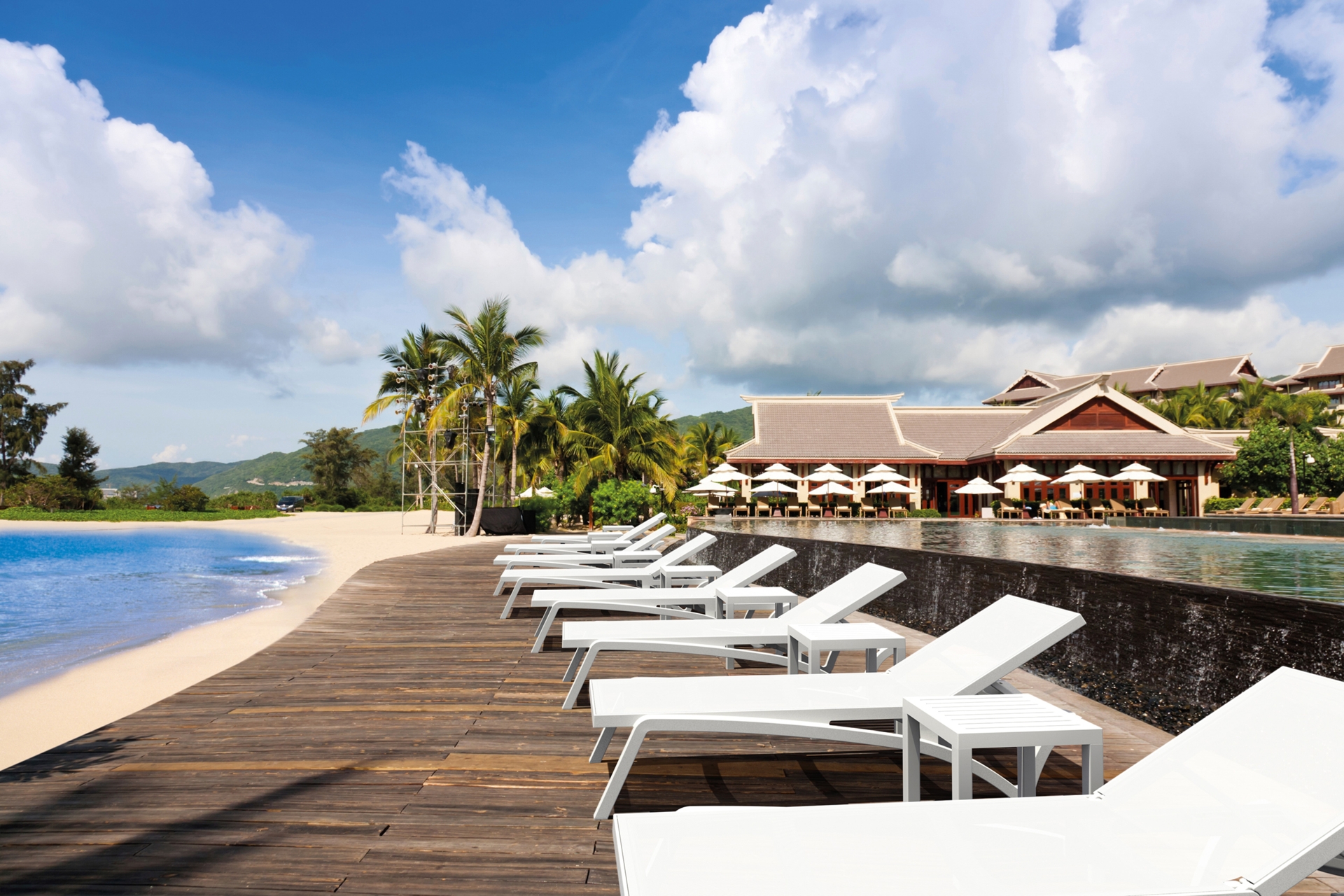 Leżak ogrodowy Siesta Pacific Black / Black