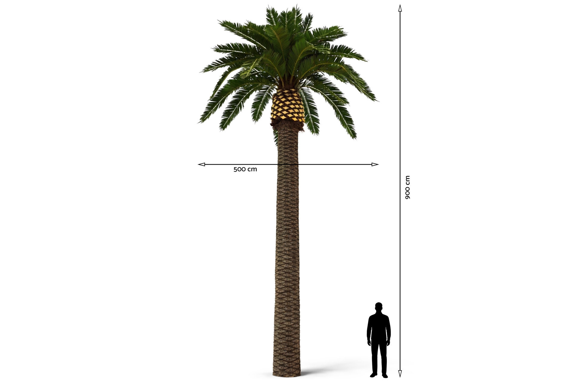 Sztuczna palma daktylowa 9 m