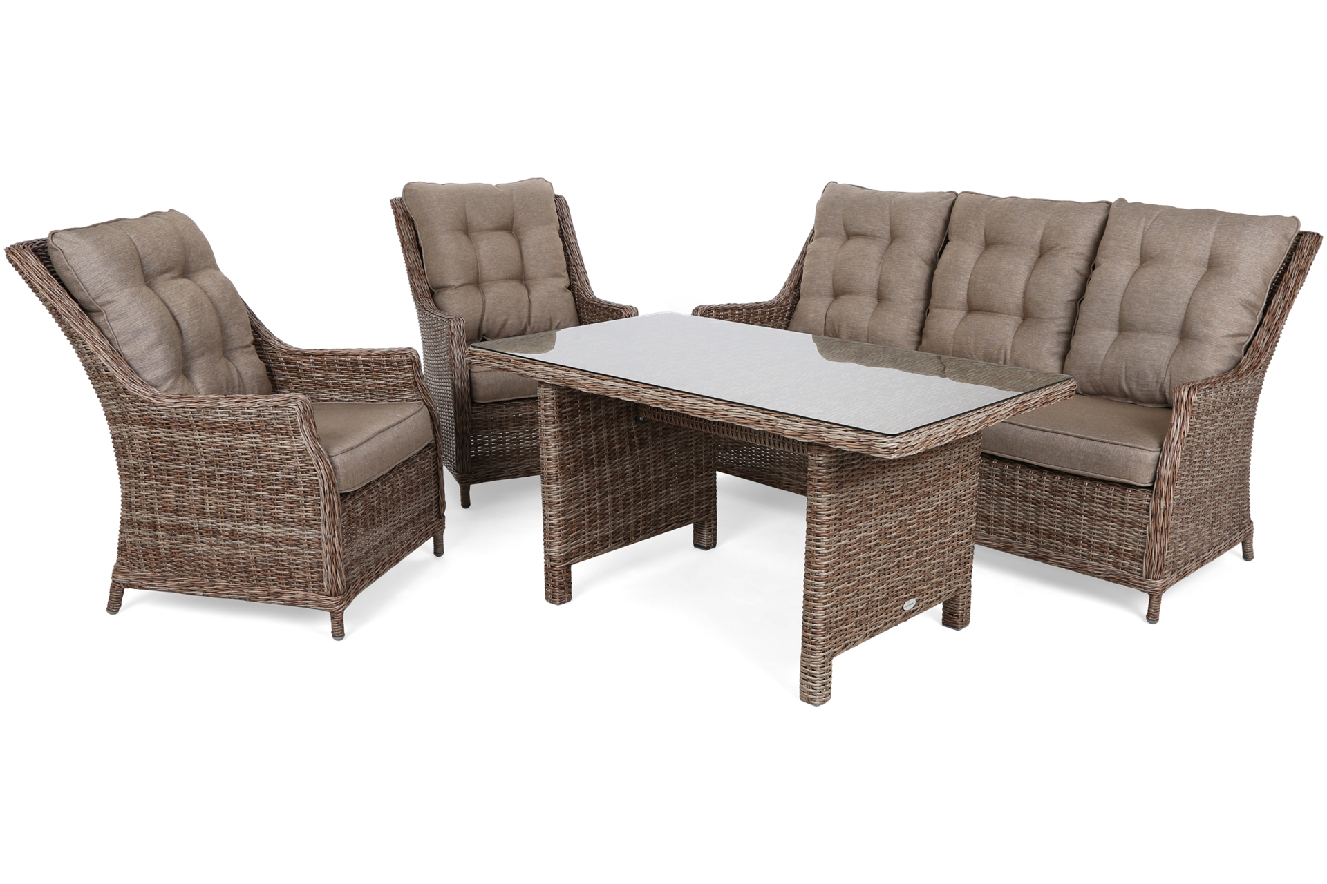 Meble ogrodowe technorattanowe Alicante Ginger / Brown Melange