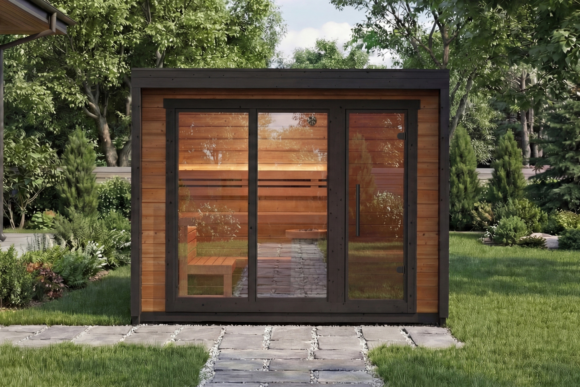 Sauna fińska zewnętrzna Leil® Saunas Patio M 5-osobowa