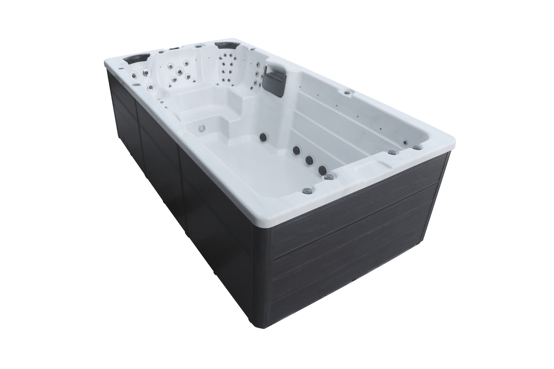 Basen ogrodowy z przeciwprądem i hydromasażem Hanscraft Odin 450 x 228 cm - całoroczny - 63 dysze Basen ogrodowy z przeciwprądem i hydromasażem Hanscraft Odin 450 x 228 cm