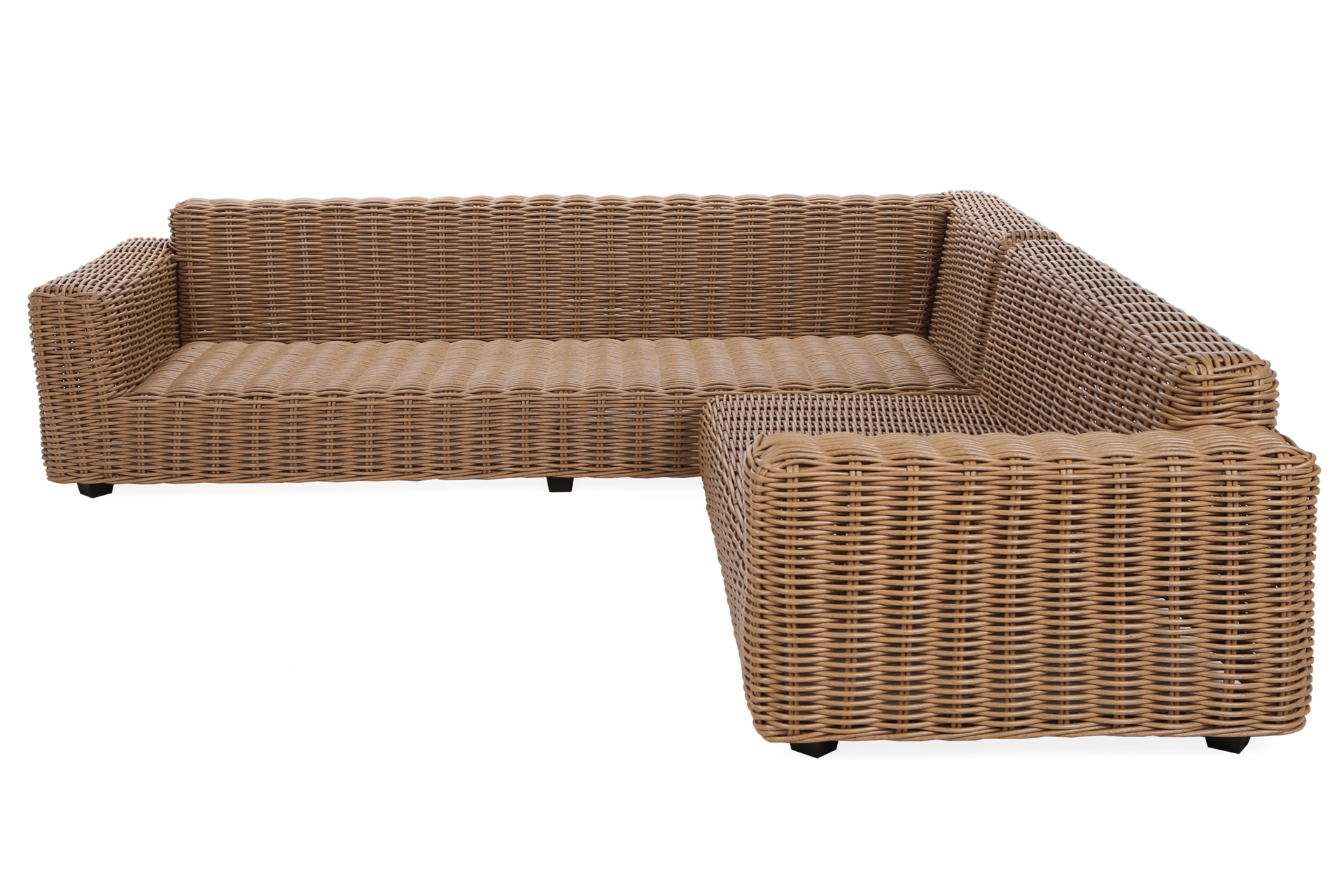 Narożne meble ogrodowe technorattanowe Umbria Beige / Taupe Melange