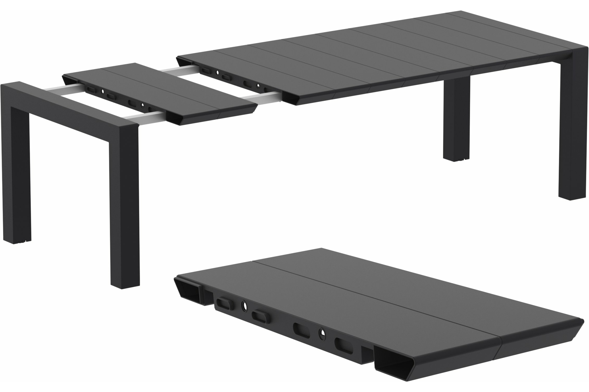 Stół Siesta Vegas 180+40 cm Black