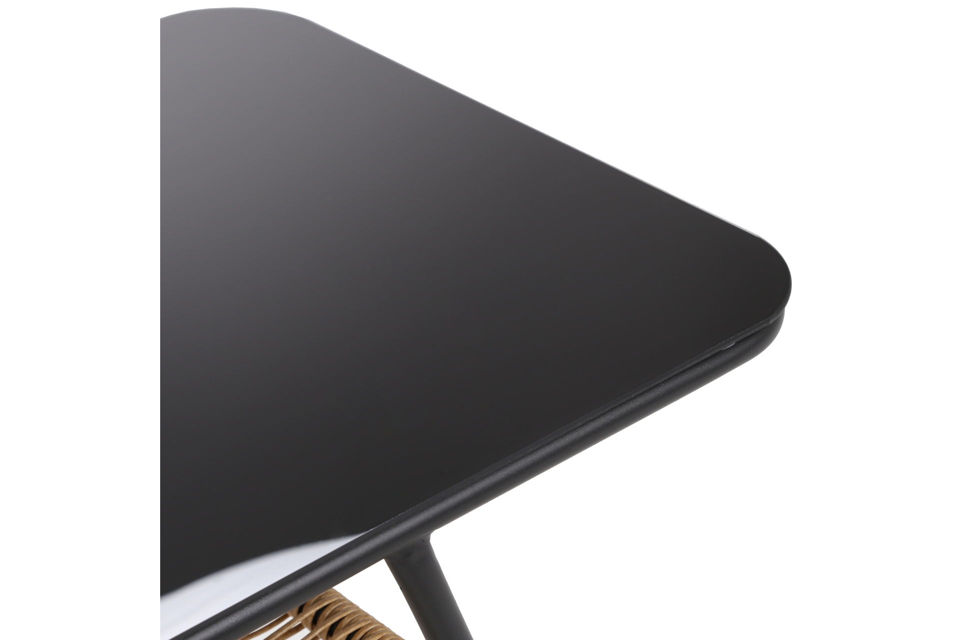 Meble balkonowe technorattanowe Fiuggi Black / Beige