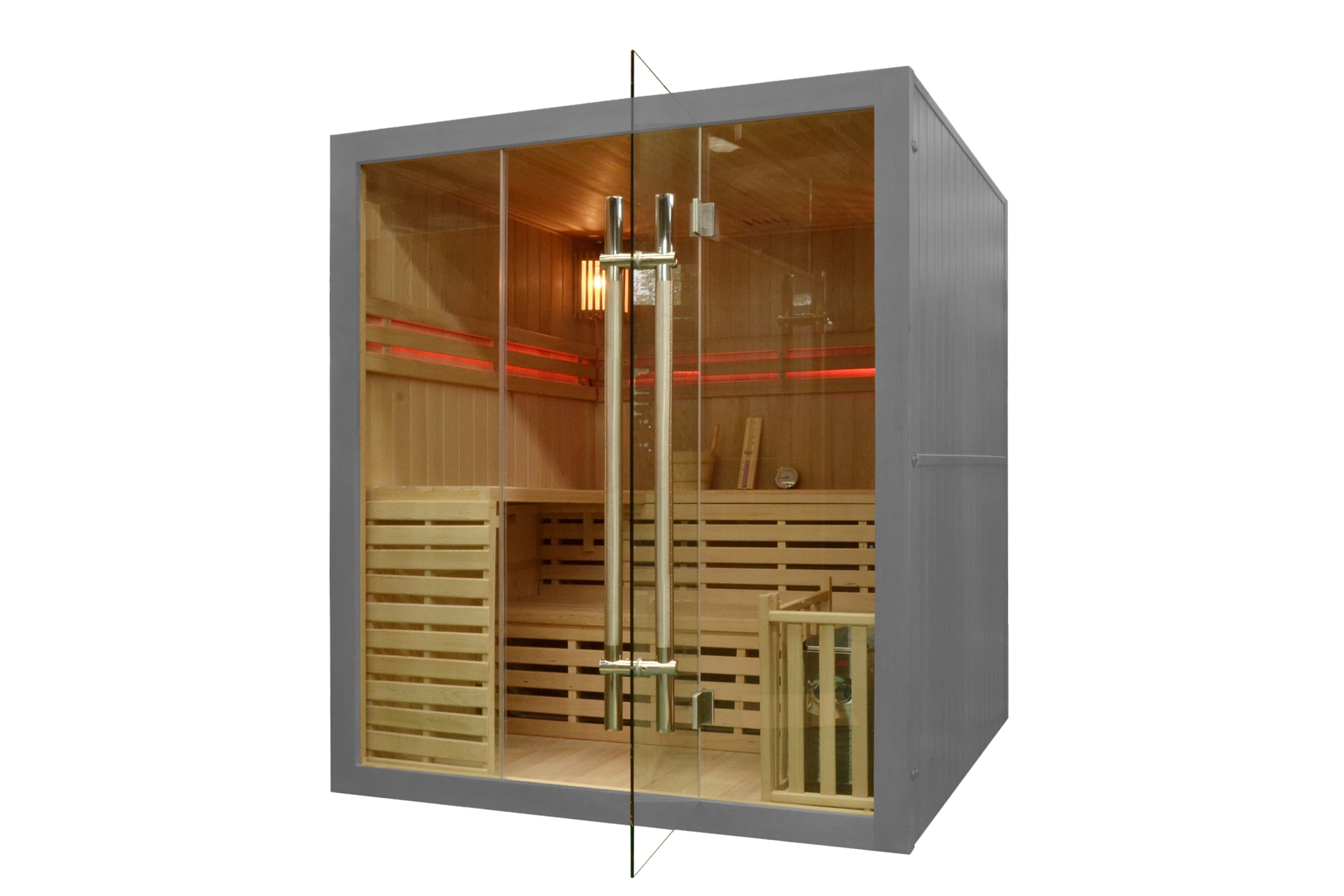 Sauna fińska EA4 Grey z piecem